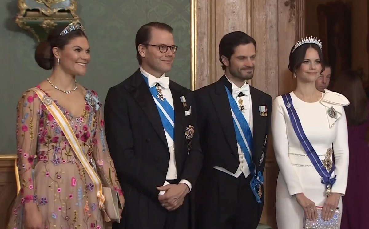 The Swedish royals attend the Spanish state dinner, 24 Nov 2021