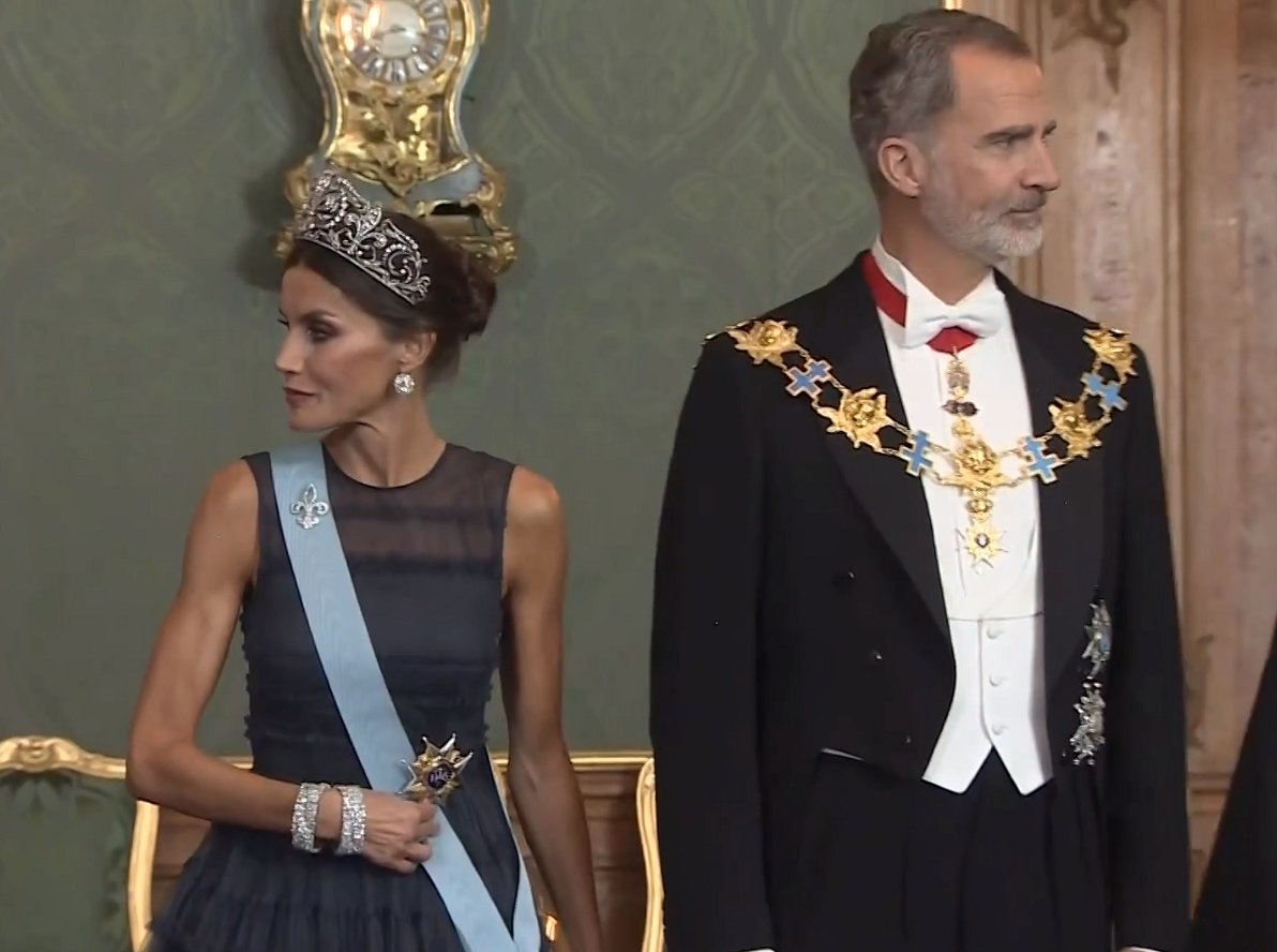 The Spanish royals attend the Spanish state dinner, 24 Nov 2021
