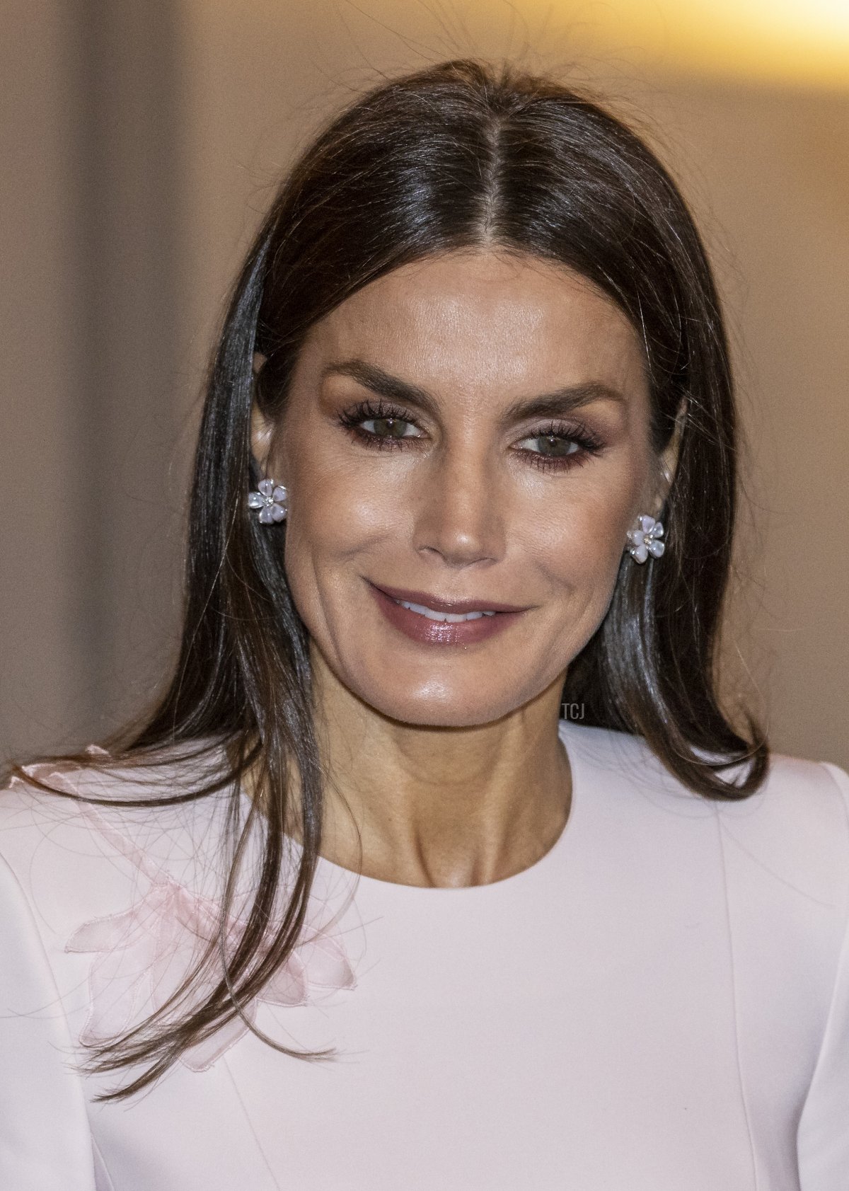 Queen Letizia of Spain and Queen Silvia of Sweden (not pictured) arrive at the Bernadotte Library during an official state visit at the Stockholm Palace on November 25, 2021 in Stockholm, Sweden