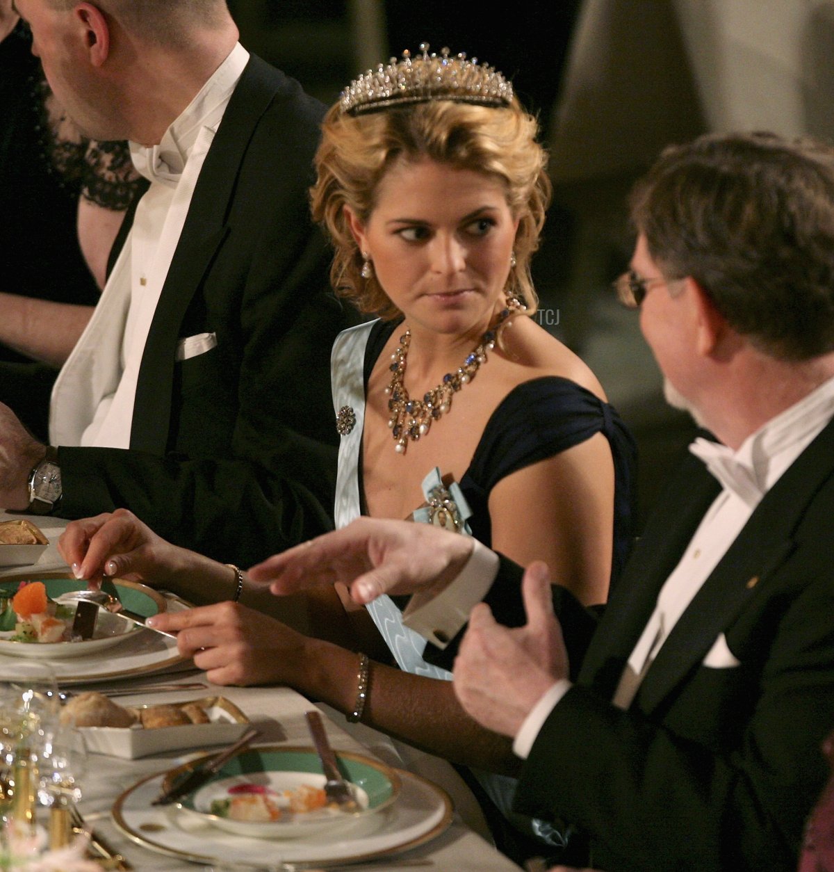 Princess Madeleine of Sweden attends the Nobel Foundation Prize 2006 Gala Dinner at the City Hall on December 10, 2006 in Stockholm, Sweden