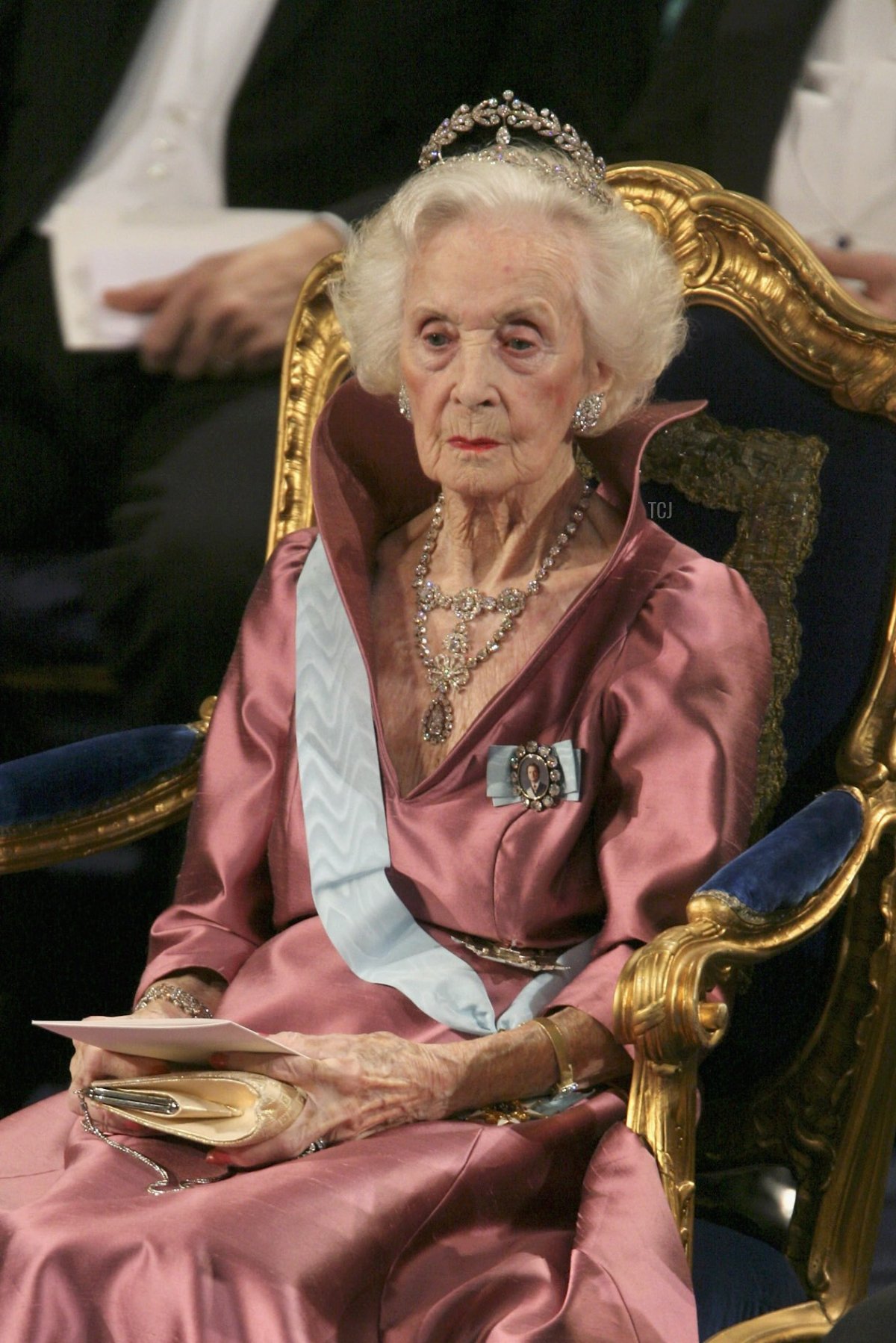 Princess Lilian of Sweden attends the Nobel Foundation Prize 2006 at the Concert Hall on December 10, 2006 in Stockholm, Sweden