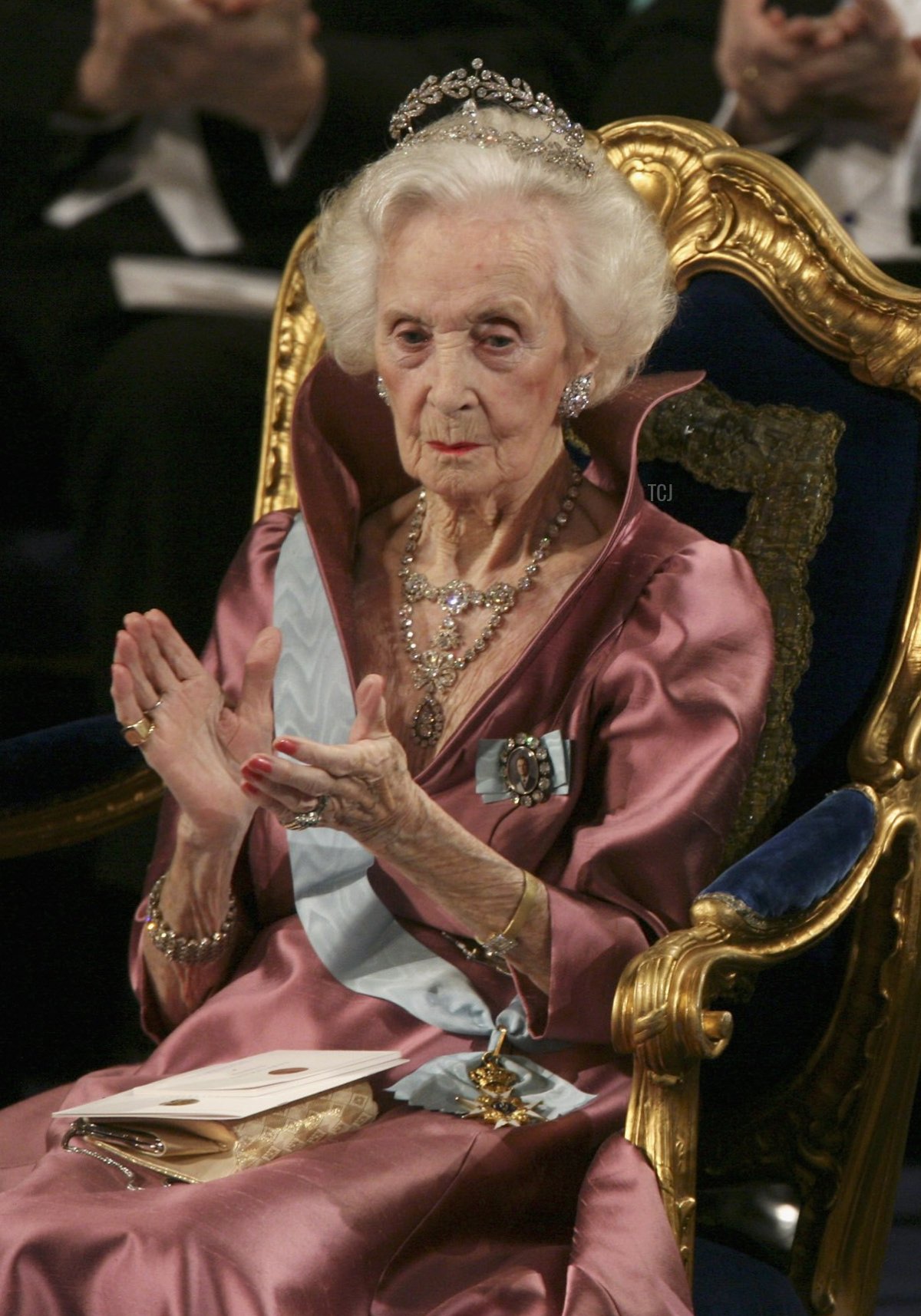 Princess Lilian of Sweden attends the Nobel Foundation Prize 2006 at the Concert Hall on December 10, 2006 in Stockholm, Sweden