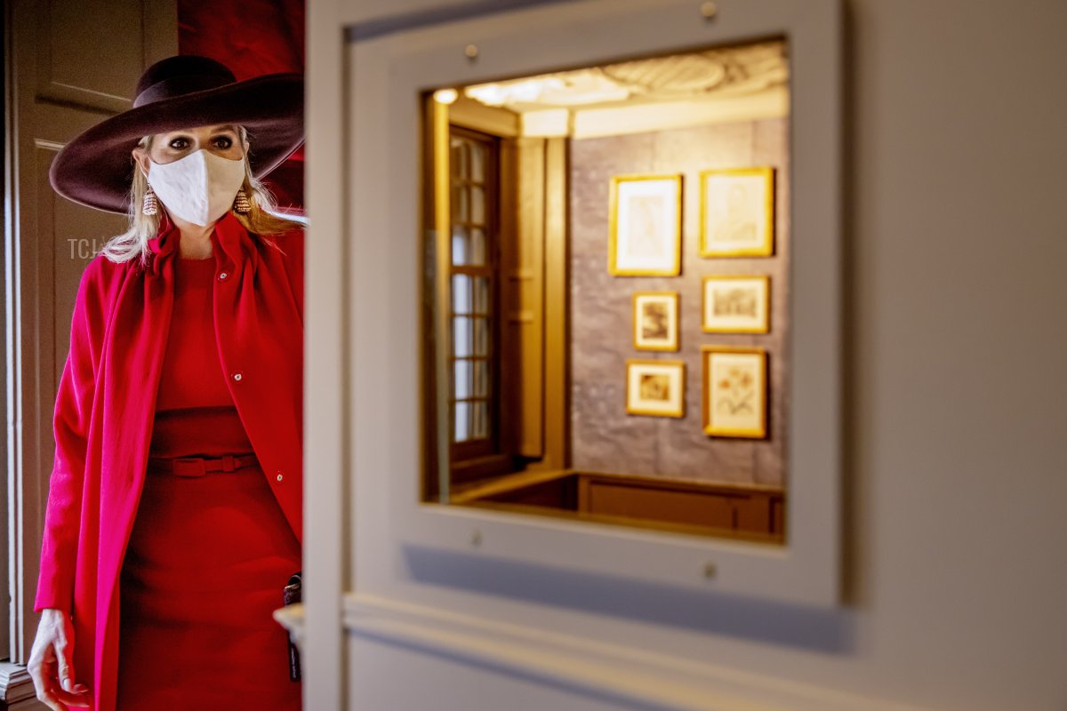 Queen Maxima of The Netherlands attends the opening of the Pieter Teyler house in the Teylers museum on November 30, 2021 in Haarlem, Netherlands