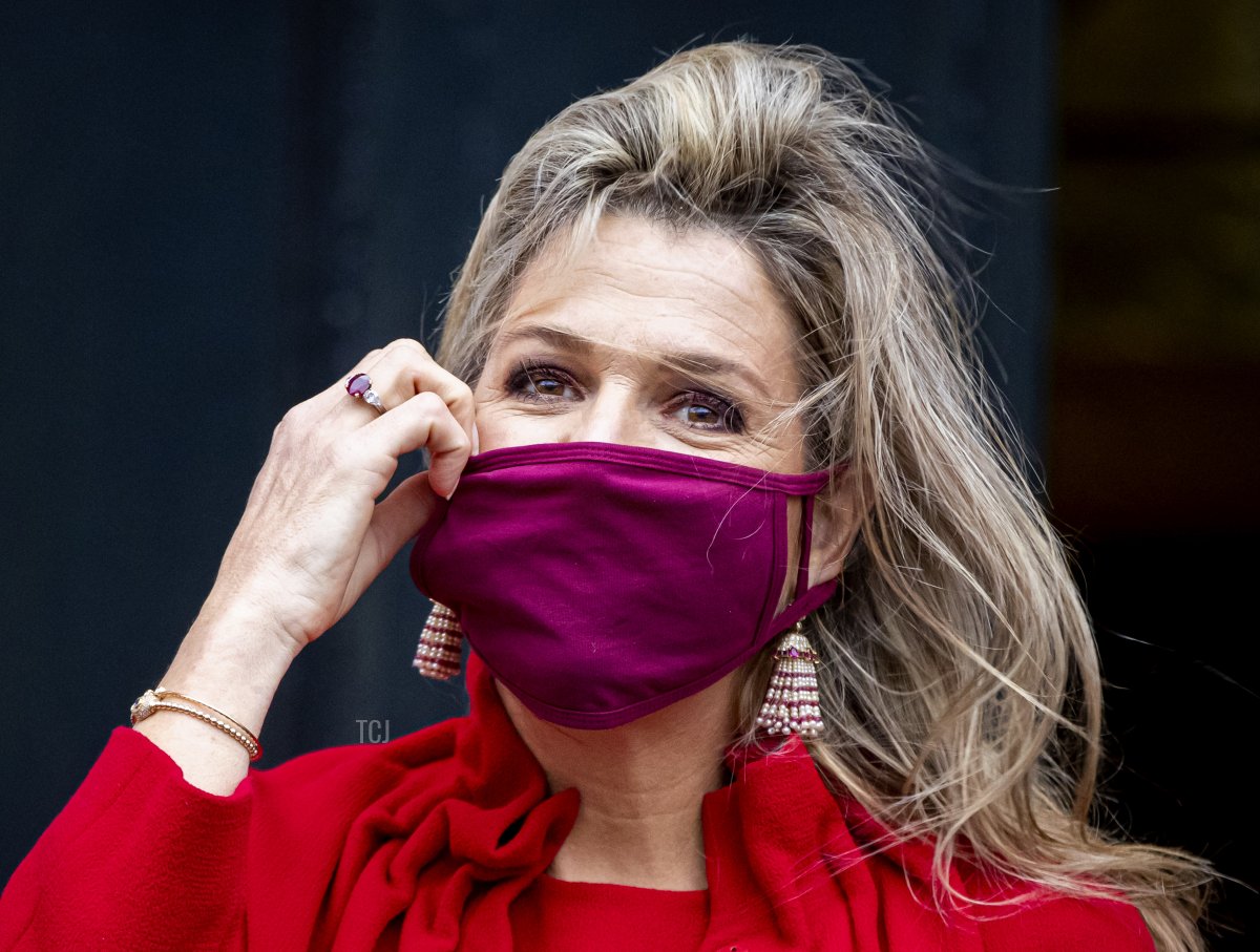 Queen Maxima of The Netherlands attends the opening of the Pieter Teyler house in the Teylers museum on November 30, 2021 in Haarlem, Netherlands