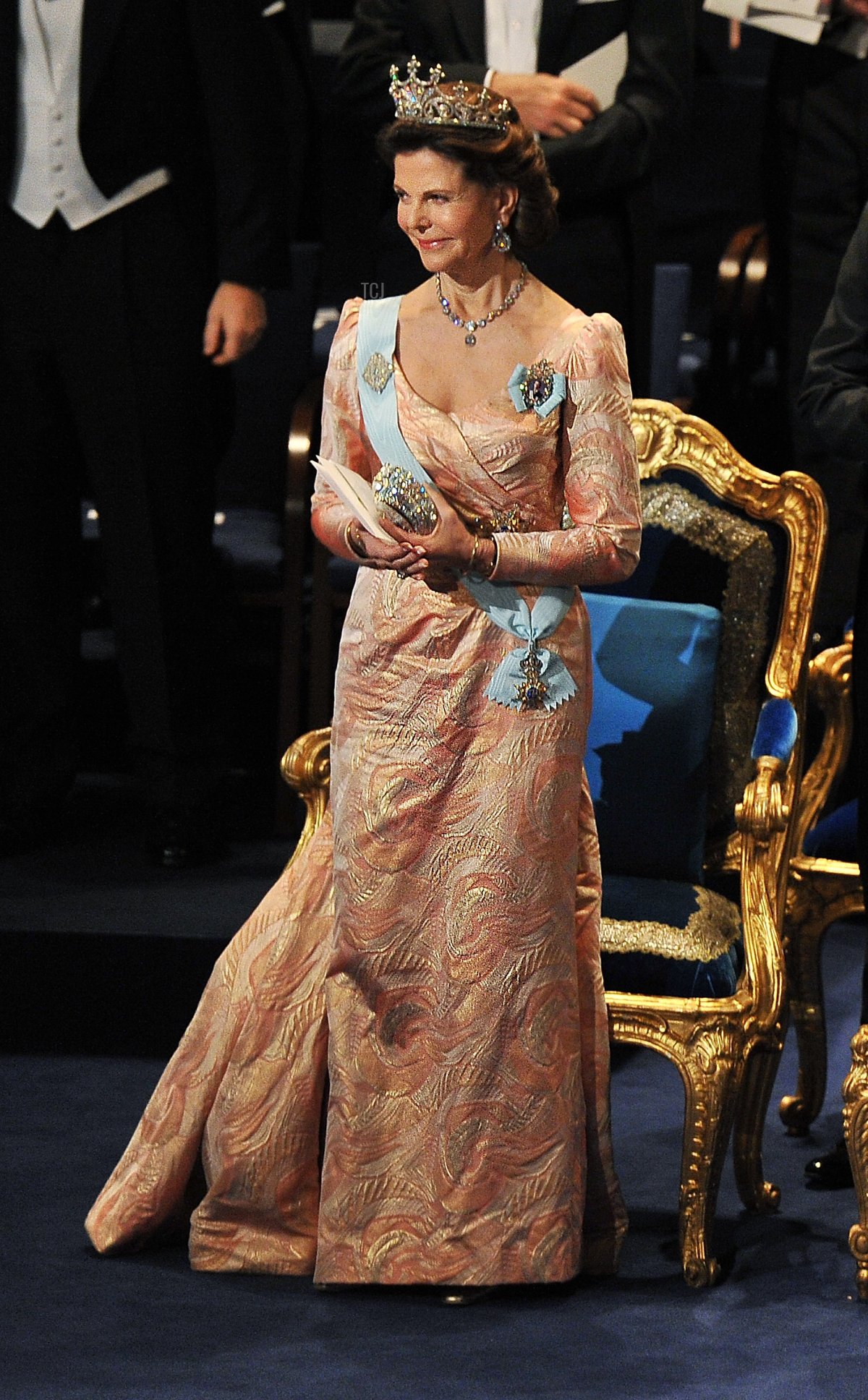 Queen Silvia of Sweden attends the Nobel Prize Award Ceremony at Stockholm Concert Hall on December 10, 2011 in Stockholm, Sweden