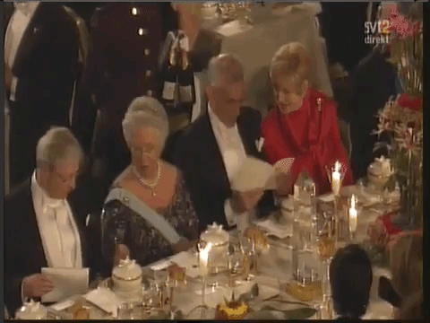 Princess Christina at the Nobel Prize Banquet, December 2011