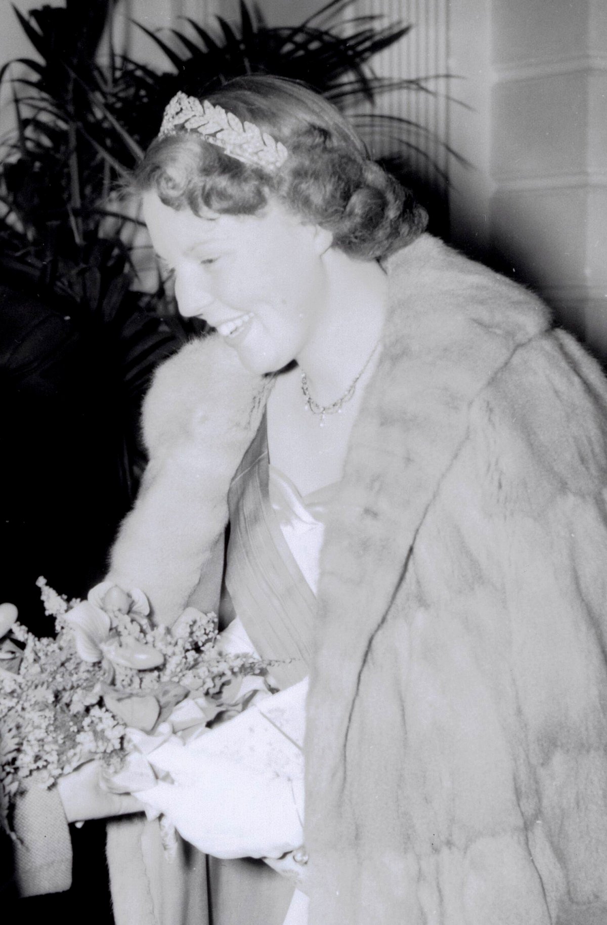 Princess Beatrix of the Netherlands during the Liberian state visit, October 1956