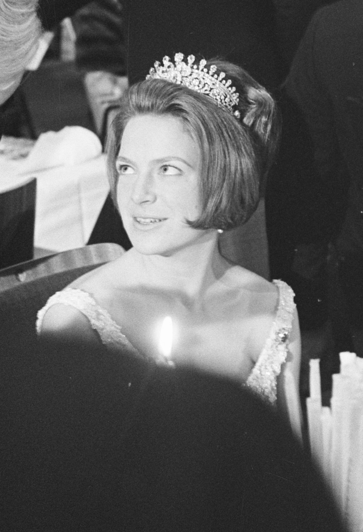 Prince Carlos Hugo and Princess Irene attend a ball in Bonn, November 1964