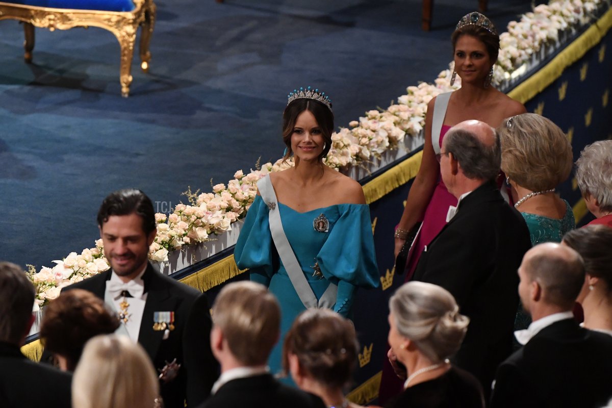 Princess Sofia of Sweden attends the Nobel Prize Awards Ceremony at Concert Hall on December 10, 2019 in Stockholm, Sweden