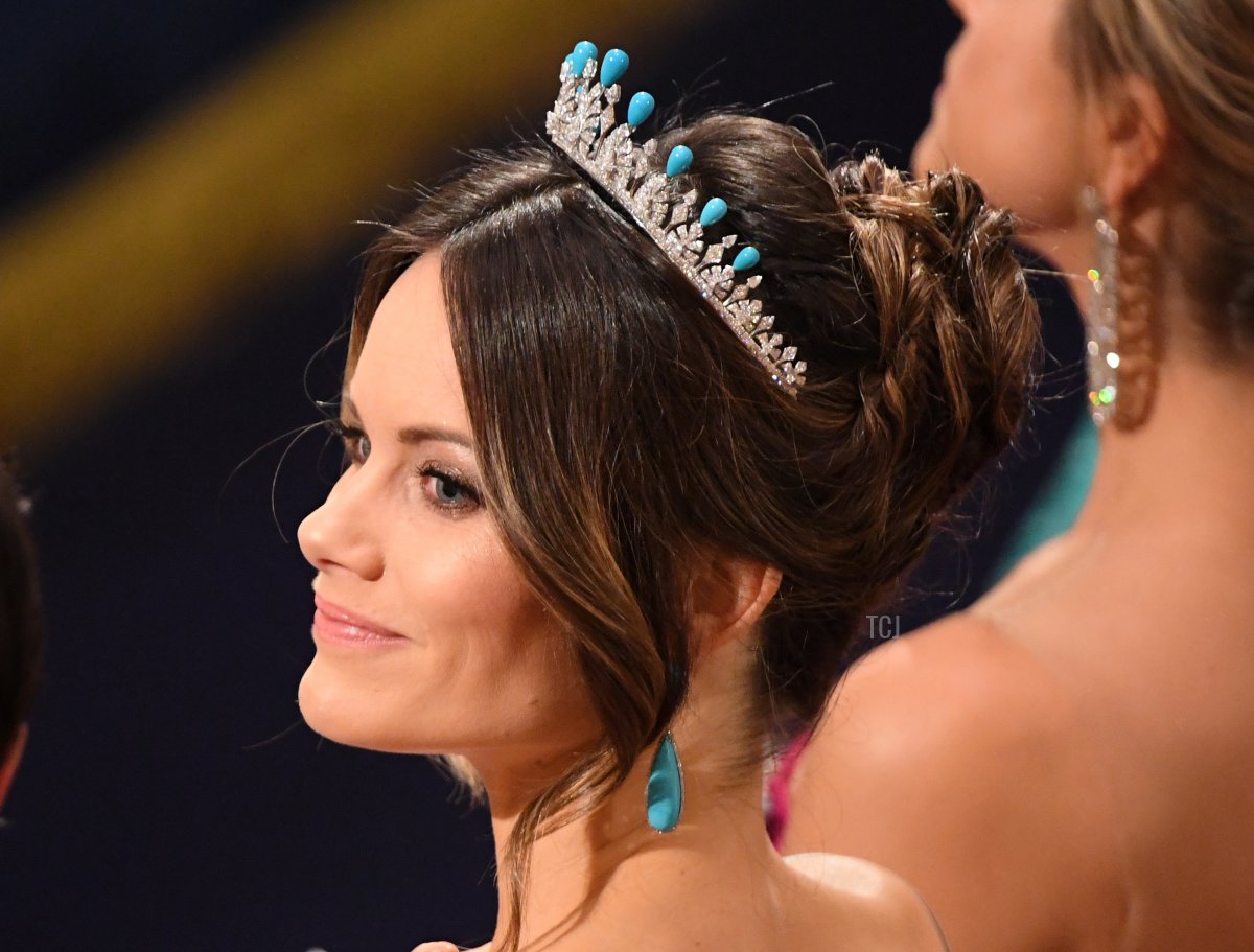 Princess Sofia of Sweden attends the Nobel Prize Awards Ceremony at Concert Hall on December 10, 2019 in Stockholm, Sweden