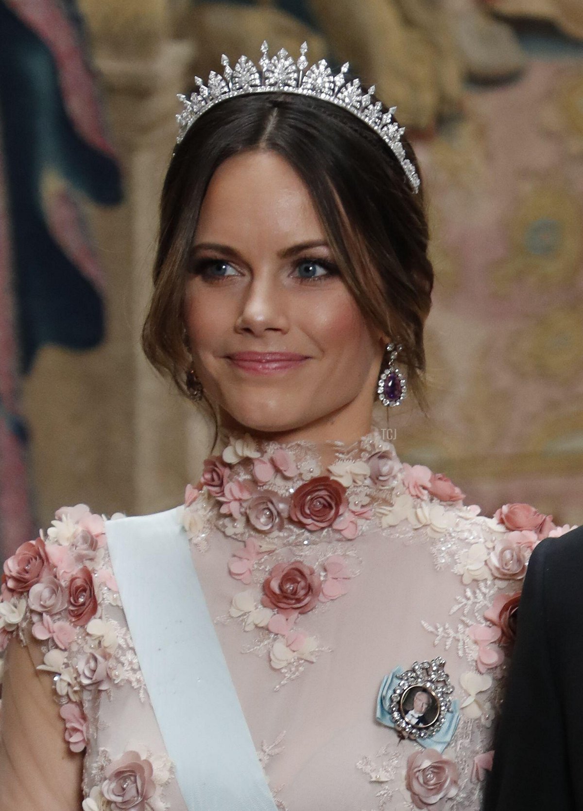 Princess Sofia and Prince Carl Philip arrive for the traditional dinner for the Nobel laureates at the Royal Palace in Stockholm, Sweden, on Dec. 11, 2019