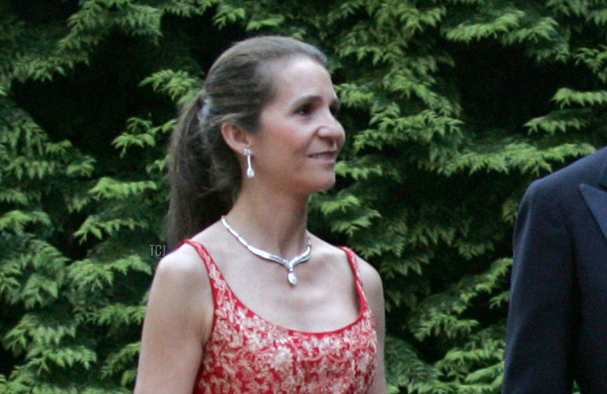 Infanta Elena of Spain, Duchess of Lugo and her husband, Jaime de Marichalar, attend a silver wedding anniversary celebration for the Grand Duke and Grand Duchess of Luxembourg at the Castle of Berg in Colmar-Berg, 1 Jul 2006