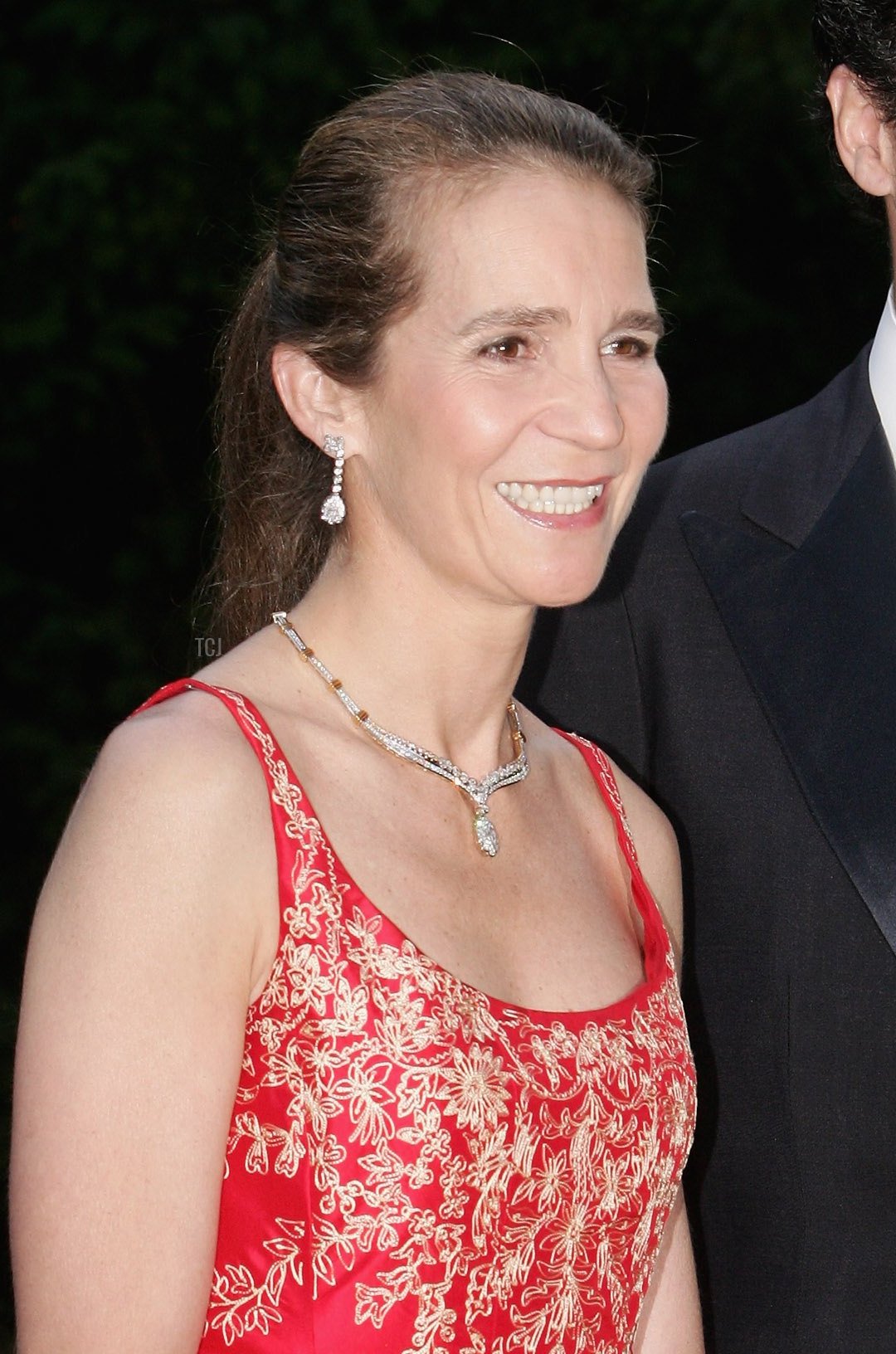 Infanta Elena of Spain, Duchess of Lugo and her husband, Jaime de Marichalar, attend a silver wedding anniversary celebration for the Grand Duke and Grand Duchess of Luxembourg at the Castle of Berg in Colmar-Berg, 1 Jul 2006