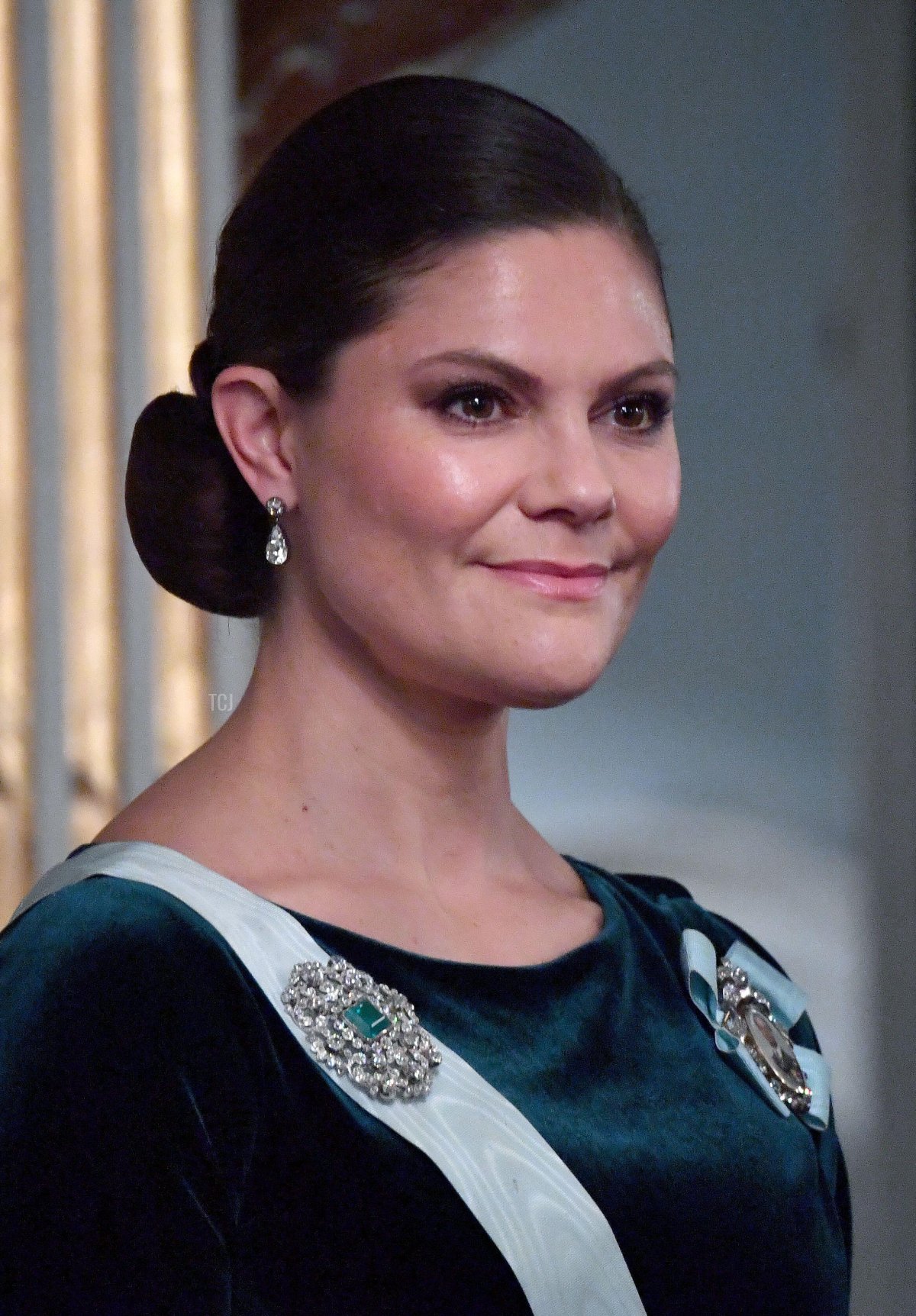 Crown Princess Victoria of Sweden attends the Swedish Academy's Annual Grand Ceremony at the Old Stock Exchange building in Stockholm, Sweden, 20 Dec 2021