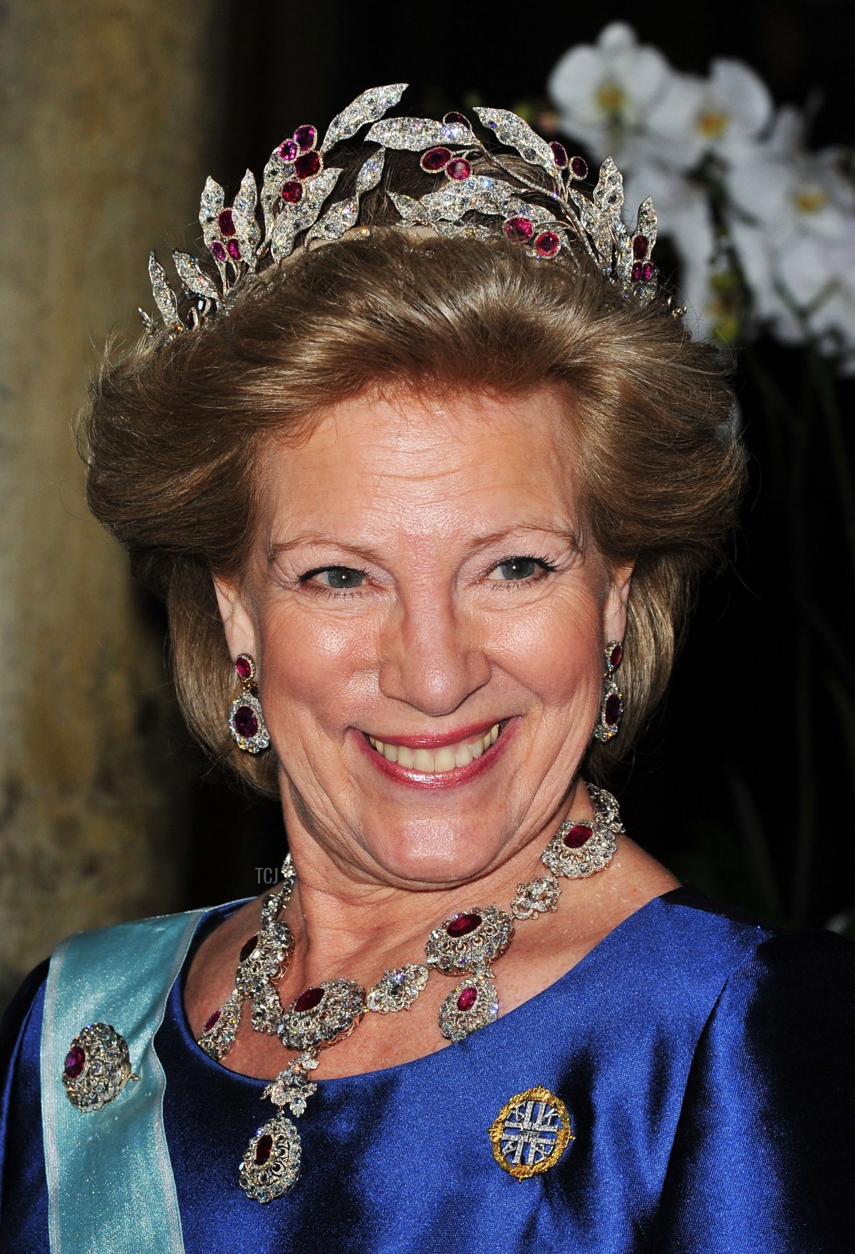 Queen Anne-Marie of Greece attends the Wedding Banquet for Crown Princess Victoria of Sweden and her husband prince Daniel at the Royal Palace on June 19, 2010 in Stockholm, Sweden