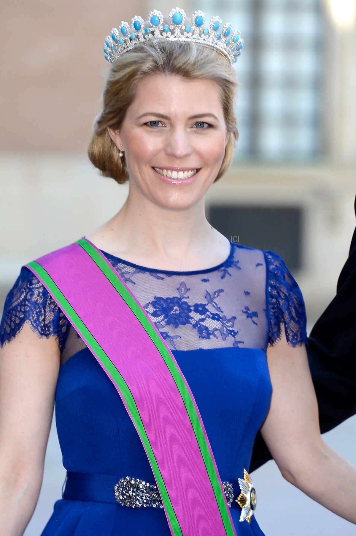 Hereditary Princess Kelly of Saxe-Coburg and Gotha attends the wedding of Princess Madeleine of Sweden and Christopher O'Neill hosted by King Carl Gustaf XIV and Queen Silvia at The Royal Palace on June 8, 2013 in Stockholm, Sweden