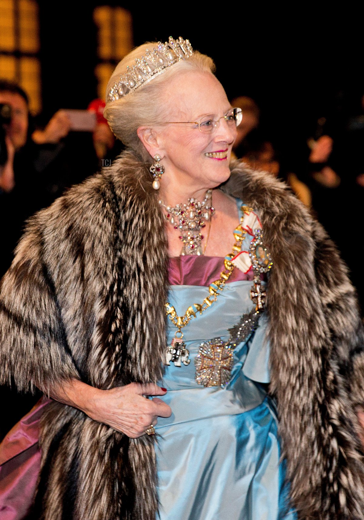 Queen Margrethe II of Denmark attends the annual New Year's Levee, January 2017