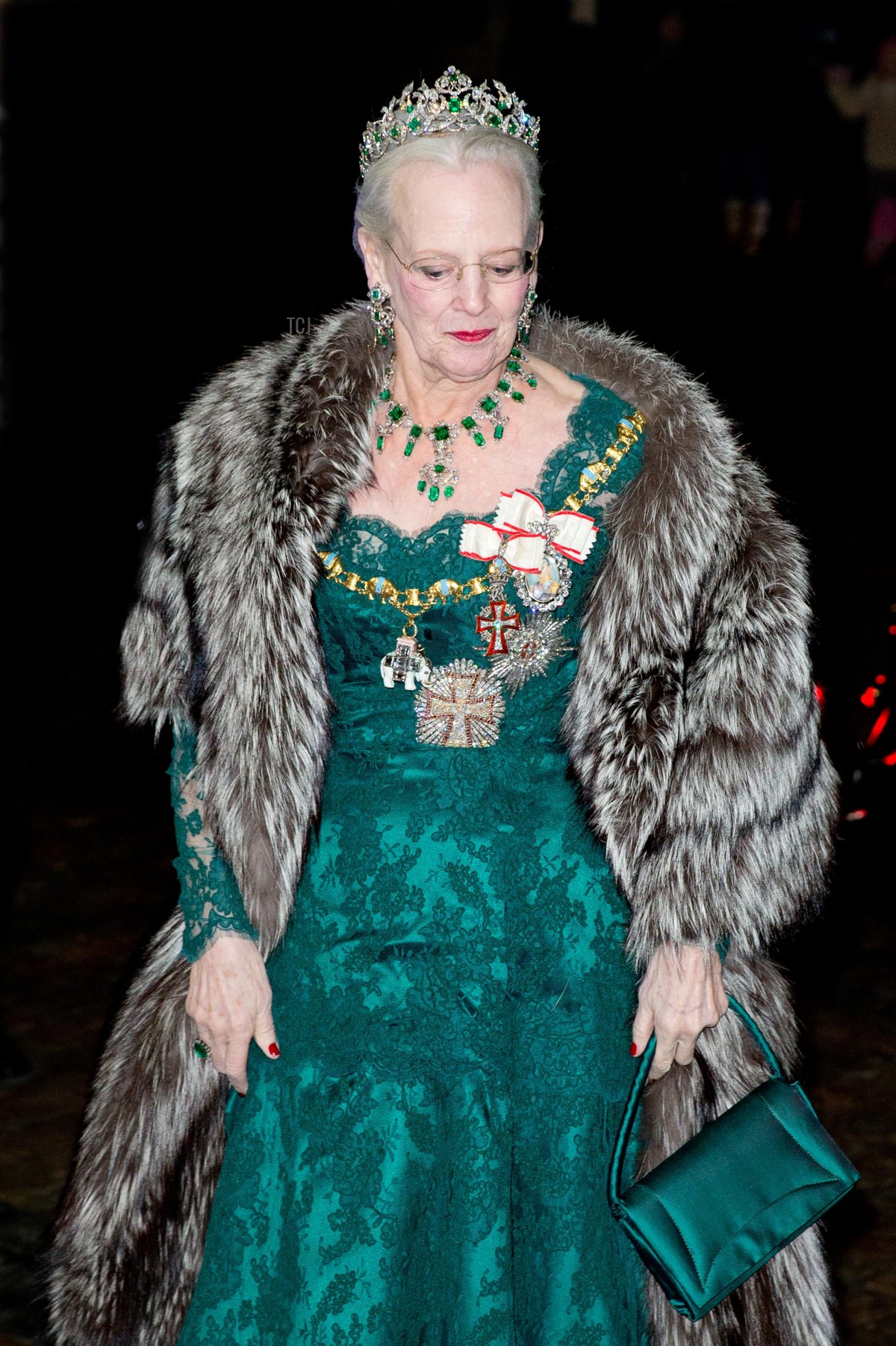 Queen Margrethe II of Denmark attends the annual New Year's Levee, January 2015