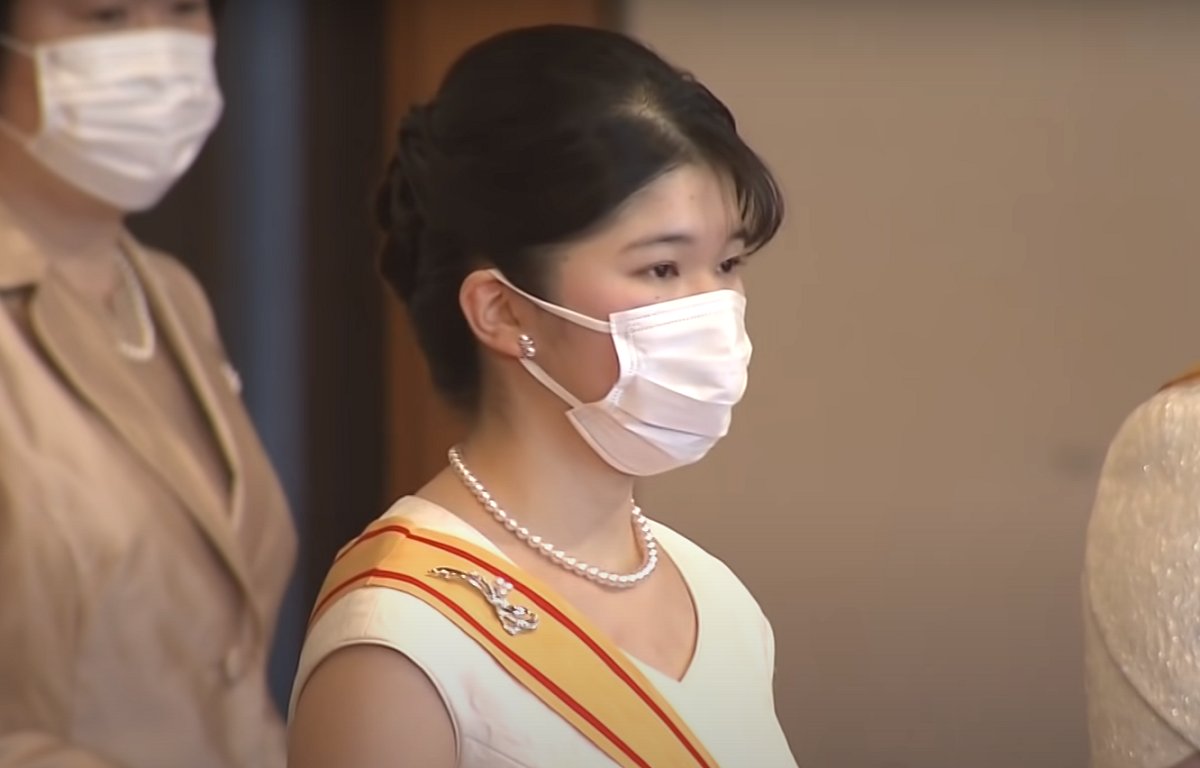 Members of the Japanese imperial family attend the annual New Year reception at the Imperial Palace in Tokyo, 1 Jan 2022