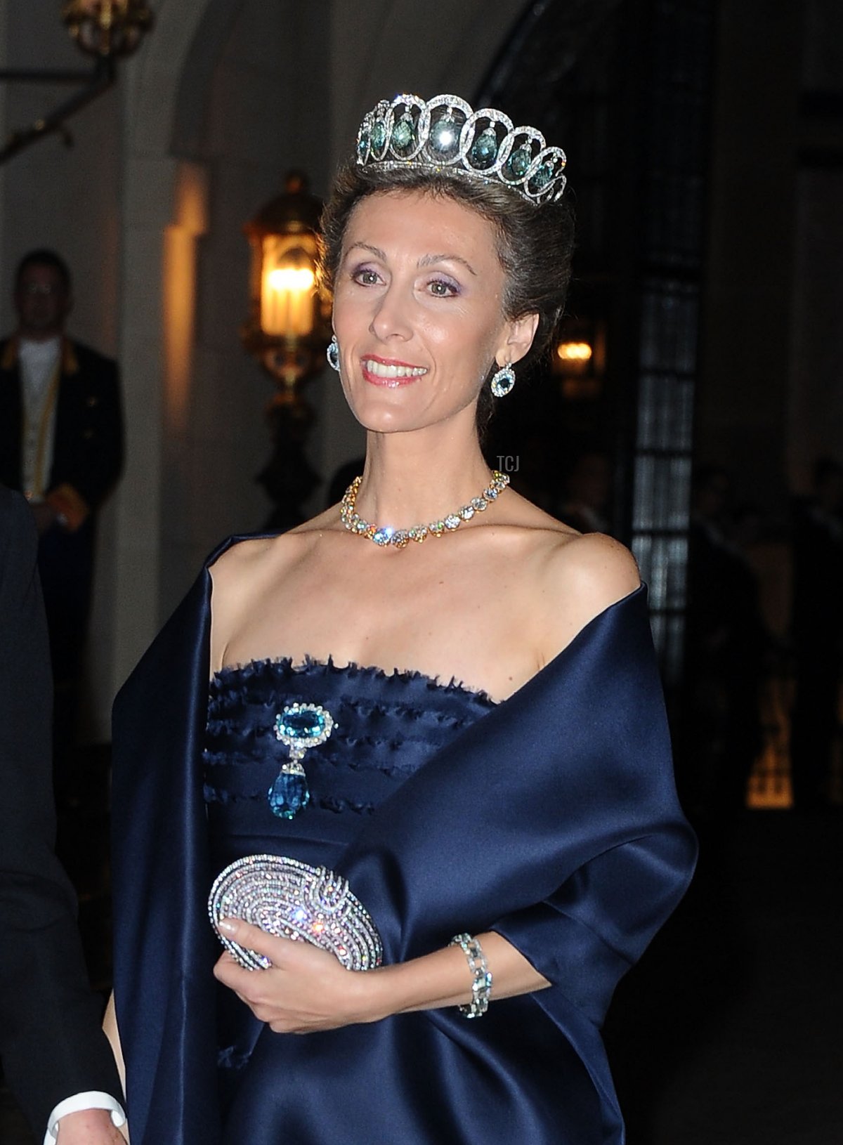 Prince Guillaume of Luxembourg and Princess Sibilla of Luxembourg attend the Gala dinner for the wedding of Prince Guillaume Of Luxembourg and Stephanie de Lannoy at the Grand-ducal Palace on October 19, 2012 in Luxembourg