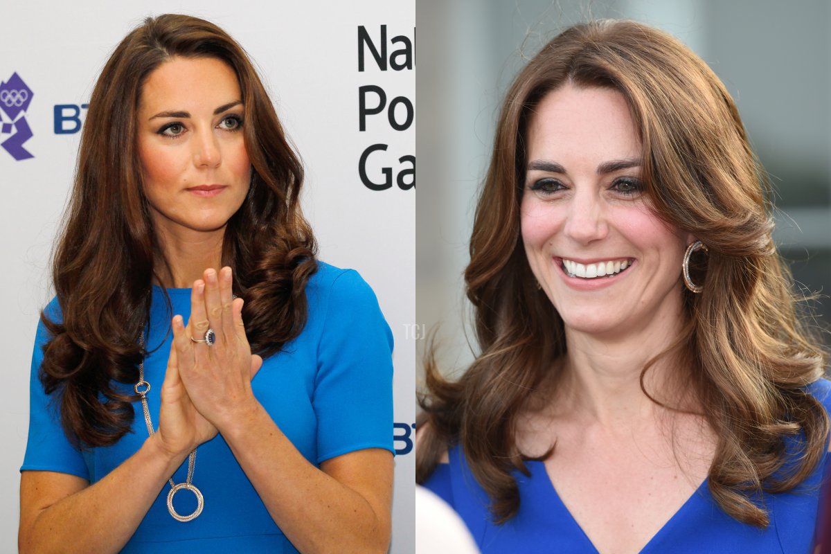Catherine, Duchess of Cambridge listens to a speech during her visit to the 'Road To 2012: Aiming High' exhibition at the National Portrait Gallery on July 19, 2012 in London, England, Catherine, Duchess of Cambridge attends SportsAid's 40th anniversary dinner at Kensington Palace on June 9, 2016 in London, England