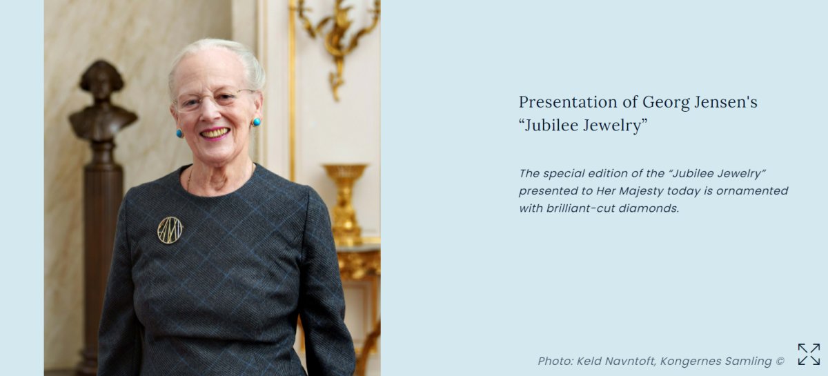 Presentation of Georg Jensen's Jubilee Jewelry