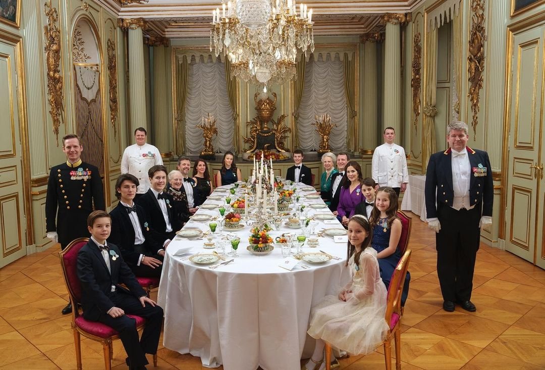 Dinner to celebrate Queen Margrethe's Golden Jubilee, 14 Jan 2022