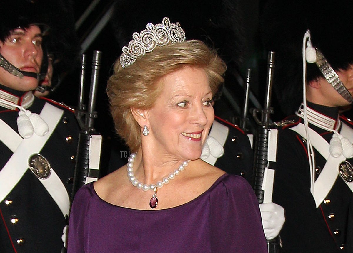 Queen Anne-Marie of Greece arrives for a Gala Performance at the DR Concert Hall to celebrate Queen Margrethe II of Denmark's 40 years on the throne at Koncerthuset on January 14, 2012 in Copenhagen, Denmark