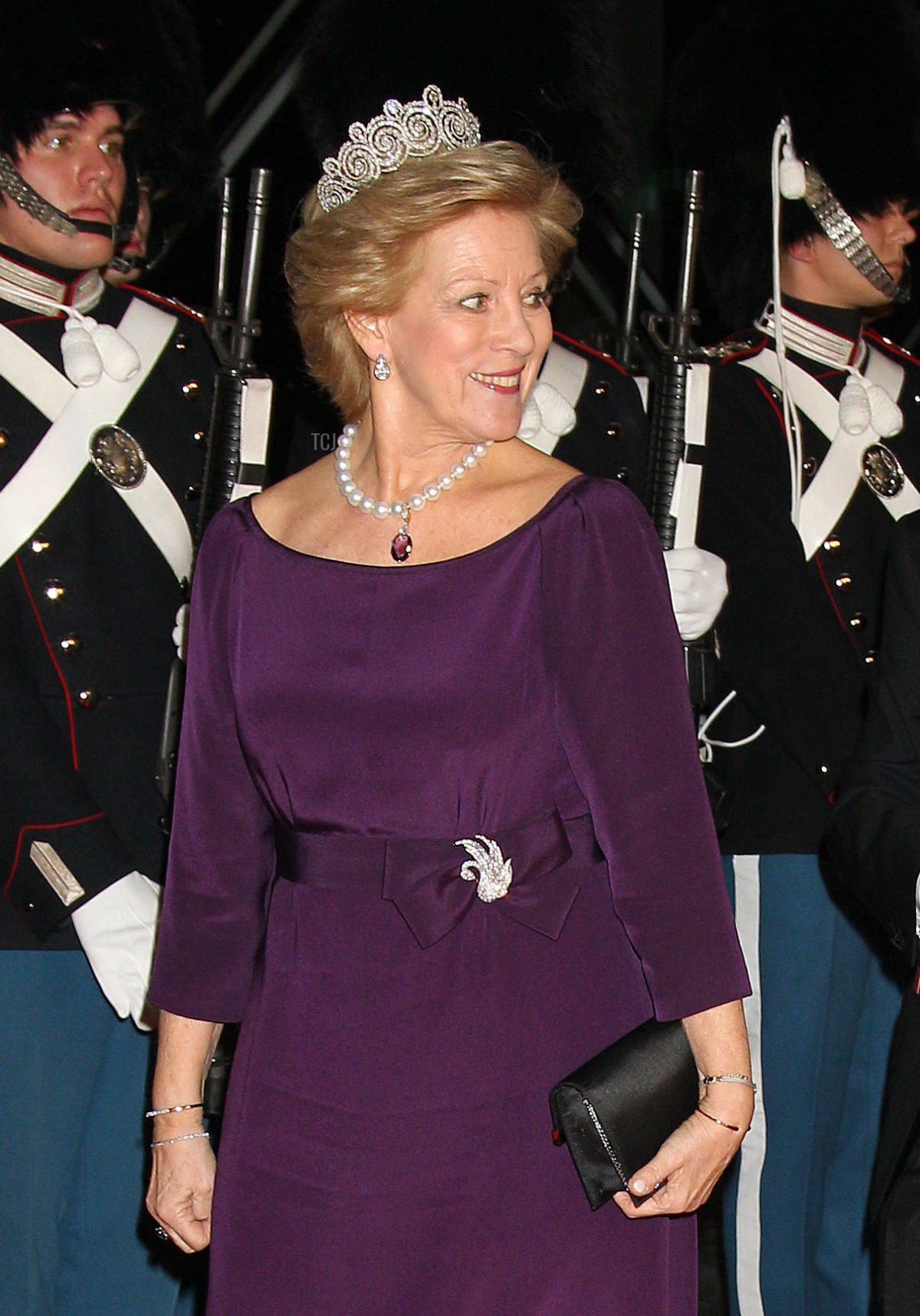 Queen Anne-Marie of Greece arrives for a Gala Performance at the DR Concert Hall to celebrate Queen Margrethe II of Denmark's 40 years on the throne at Koncerthuset on January 14, 2012 in Copenhagen, Denmark