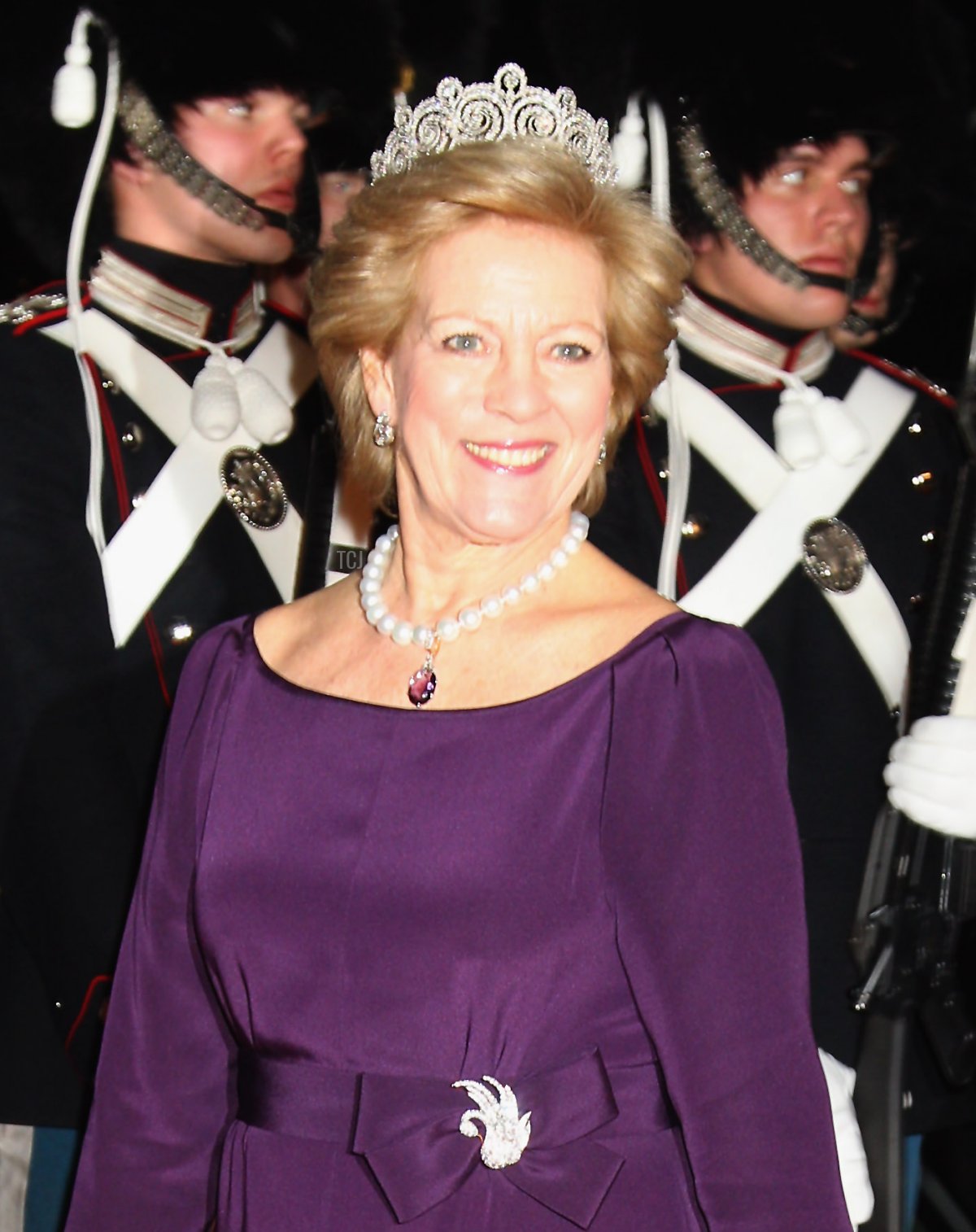 Queen Anne-Marie of Greece arrives for a Gala Performance at the DR Concert Hall to celebrate Queen Margrethe II of Denmark's 40 years on the throne at Koncerthuset on January 14, 2012 in Copenhagen, Denmark