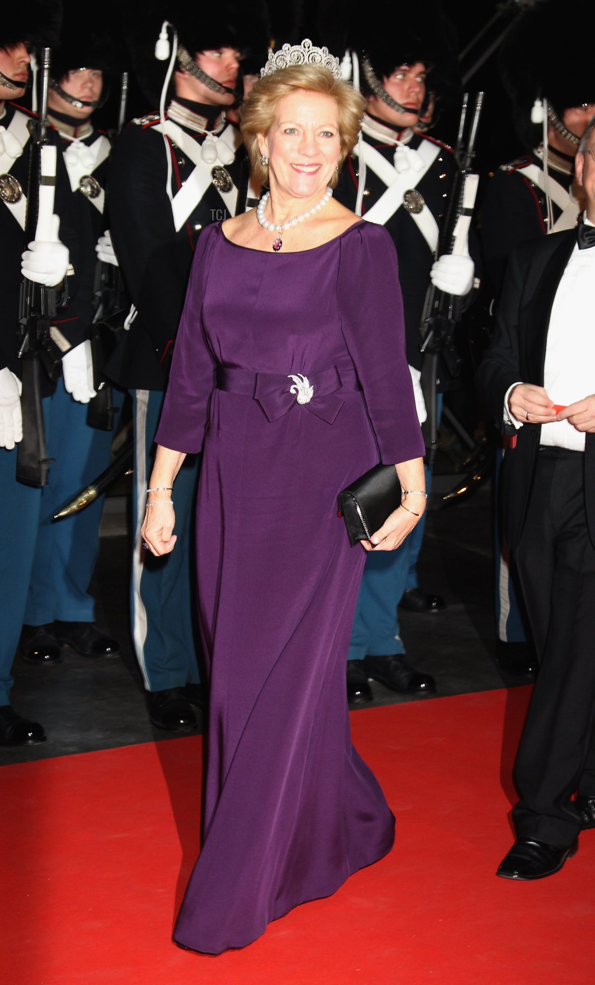 Queen Anne-Marie of Greece arrives for a Gala Performance at the DR Concert Hall to celebrate Queen Margrethe II of Denmark's 40 years on the throne at Koncerthuset on January 14, 2012 in Copenhagen, Denmark