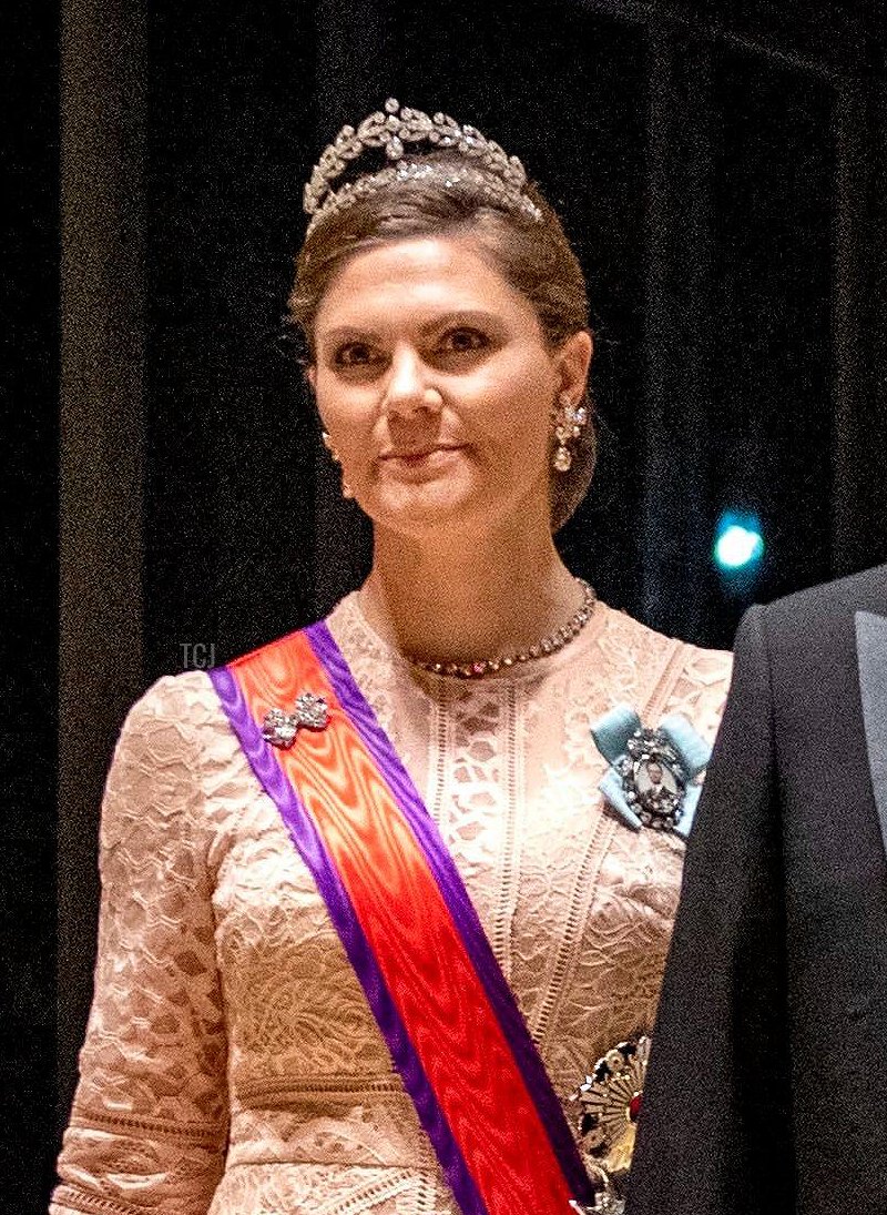 King Carl Gustaf and Crown Princess Victoria of Sweden arrive at the Imperial Palace Tokyo, on October 22, 2019, to attend the State-banquet on the occasion of the Inauguration of Emperor Naruhito