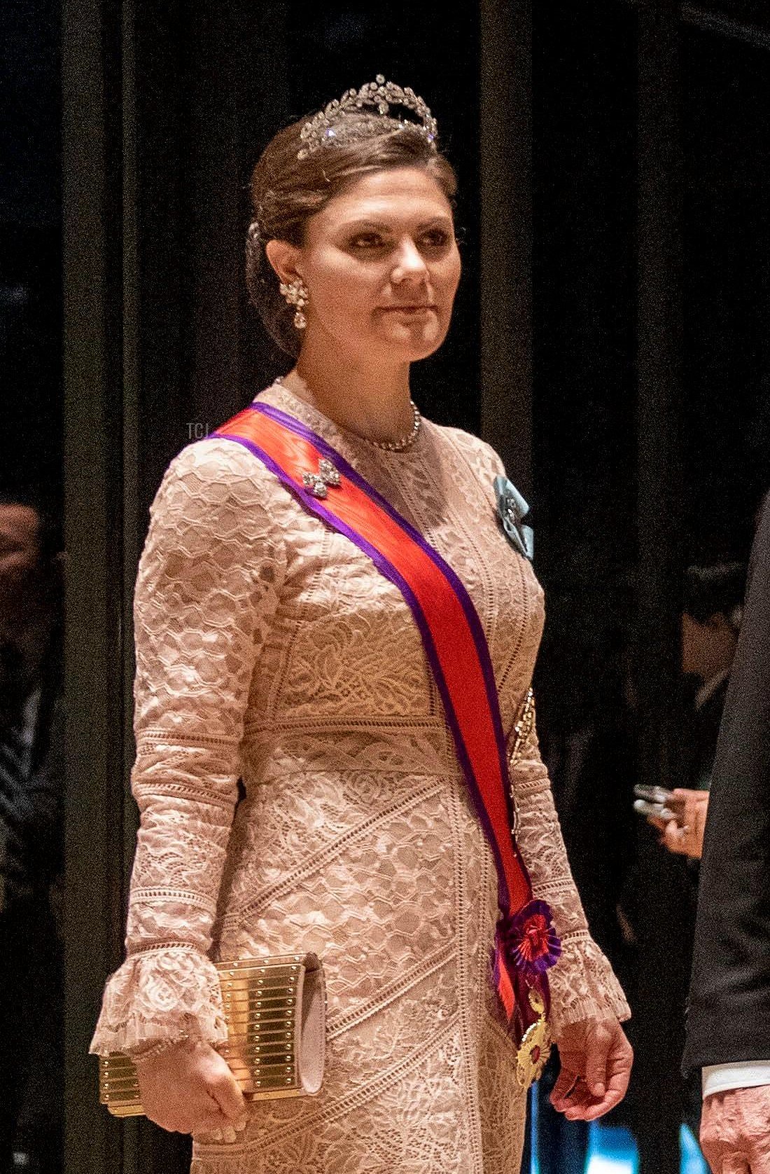 King Carl Gustaf and Crown Princess Victoria of Sweden arrive at the Imperial Palace Tokyo, on October 22, 2019, to attend the State-banquet on the occasion of the Inauguration of Emperor Naruhito