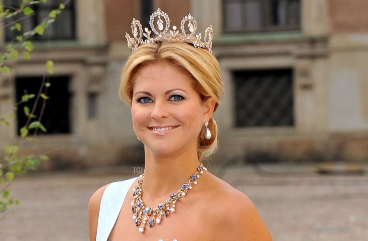 Princess Madeleine of Sweden arrives to attend the Wedding Banquet for Crown Princess Victoria of Sweden and her husband prince Daniel at the Royal Palace on June 19, 2010 in Stockholm, Sweden