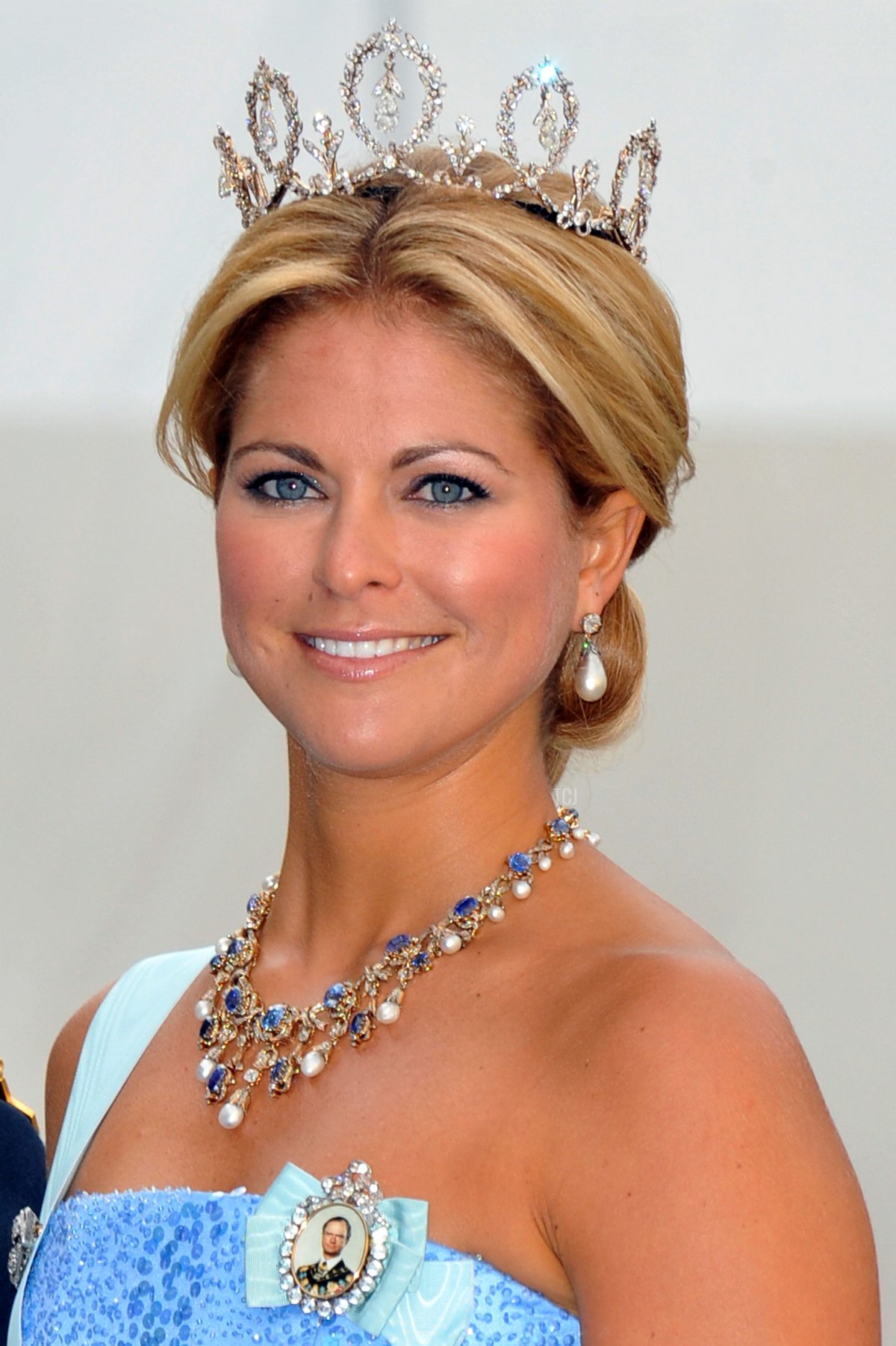 Princess Madeleine of Sweden arrives to attend the Wedding Banquet for Crown Princess Victoria of Sweden and her husband prince Daniel at the Royal Palace on June 19, 2010 in Stockholm, Sweden