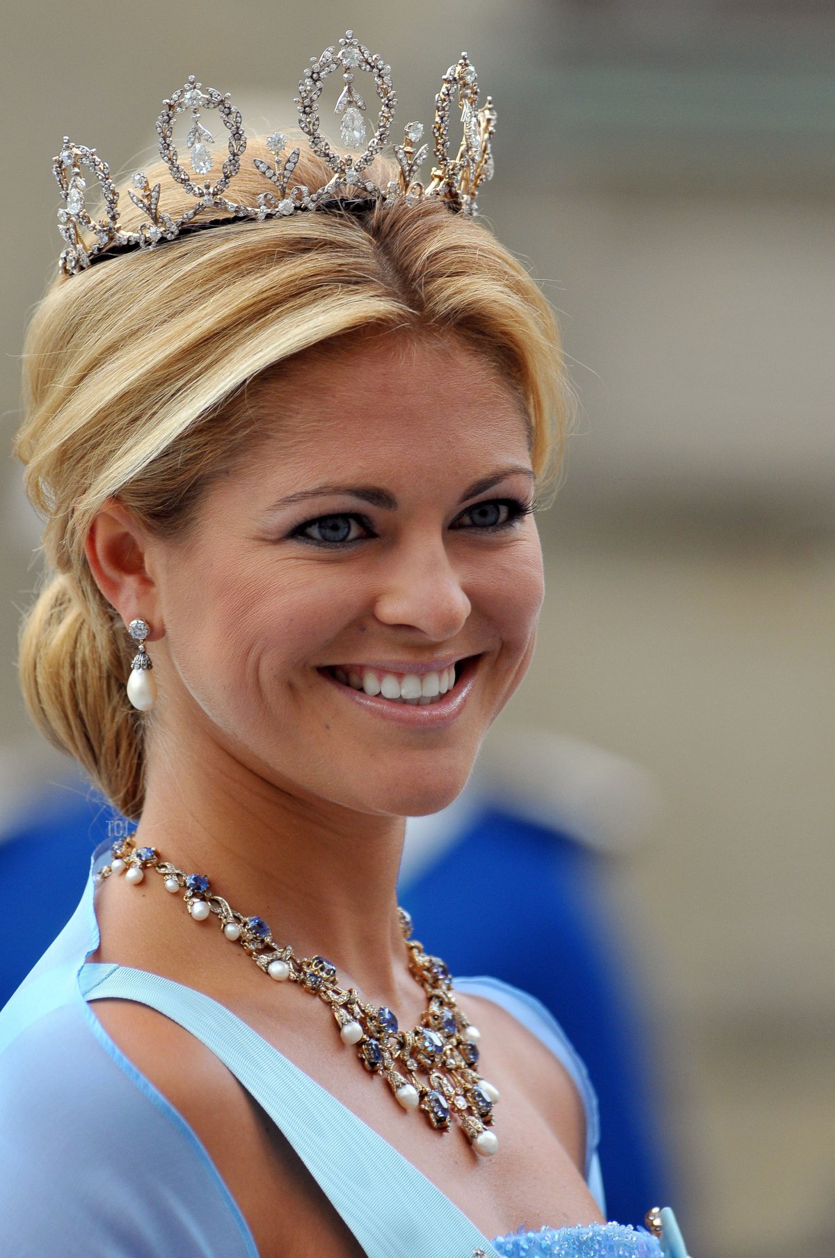Princess Madeleine of Sweden attends the Wedding of Crown Princess Victoria of Sweden and Daniel Westling on June 19, 2010 in Stockholm, Sweden