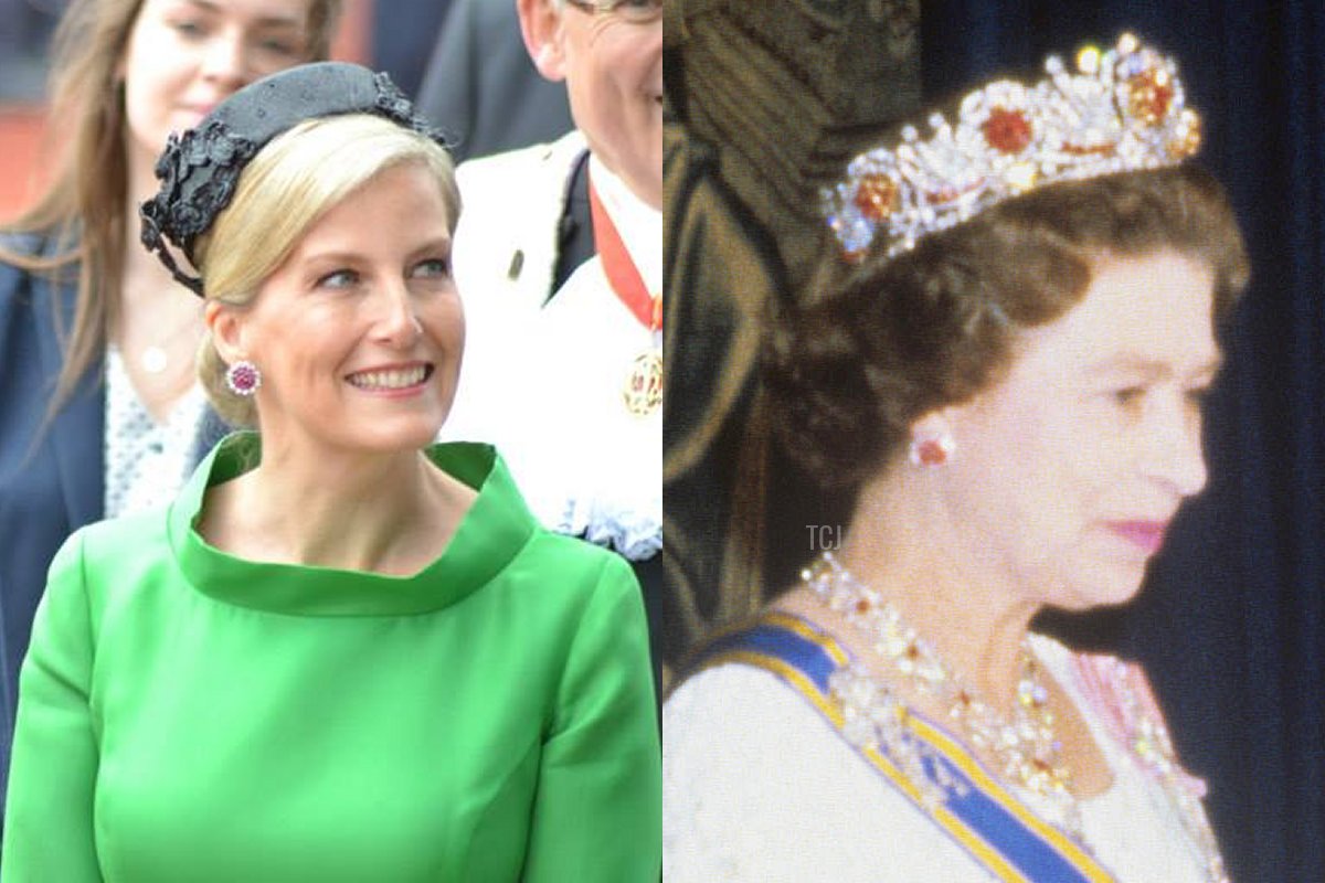 The Countess of Wessex celebrates the anniversary of the liberation of the Channel Islands, 2015/Queen Elizabeth II attends a banquet during the Dutch state visit, 1982