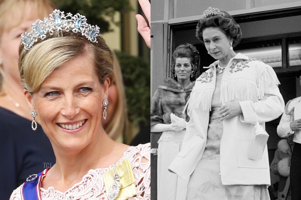 Sophie, Countess of Wessex departs The Grand Hotel to attend the wedding of Princess Madeleine of Sweden and Christopher O'Neill hosted by King Carl Gustaf XIV and Queen Silvia at The Royal Palace on June 8, 2013 in Stockholm, Sweden/Queen Elizabeth II and Prince Philip leave Yellowknife City Hall in the Northwest Territories during a royal tour of Canada, July 1970