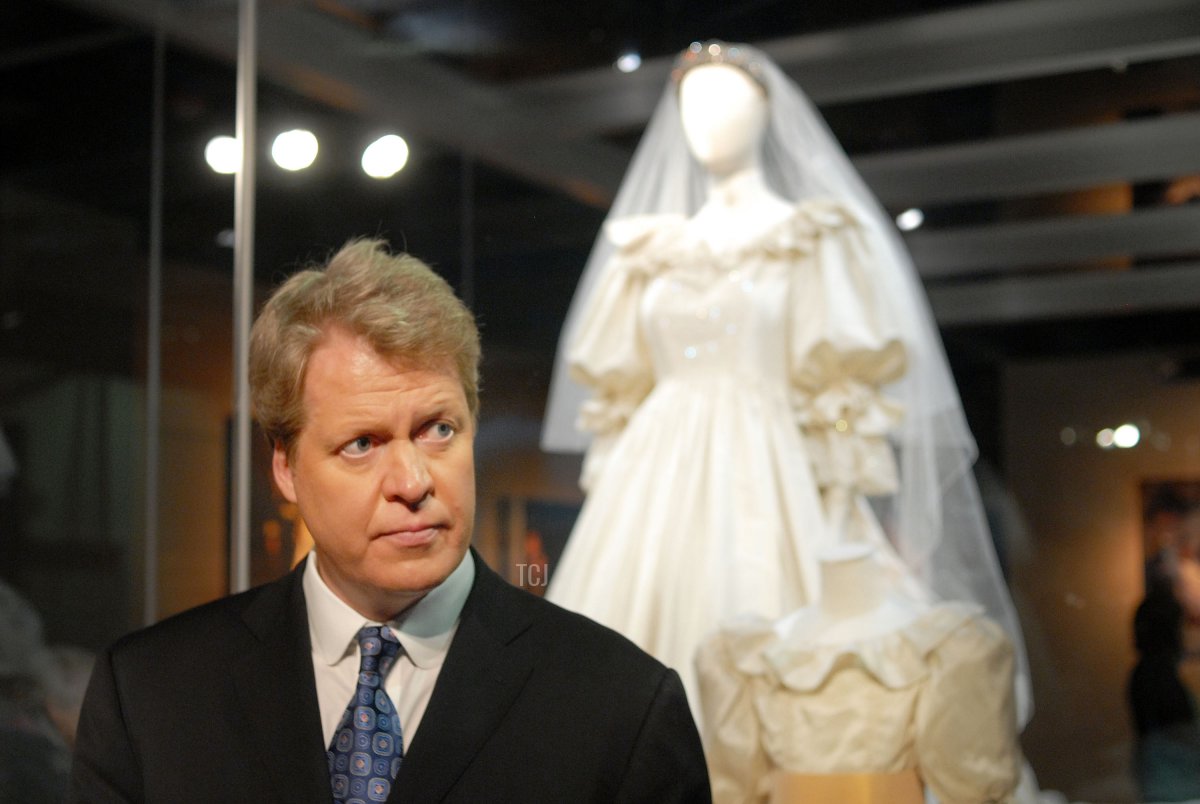 The brother of the late Princess Diana, Charles Spencer, poses at a preview of the traveling "Diana: A Celebration" exhibit at the National Constitution Center on October 1, 2009 in Philadelphia, Pennsylvania
