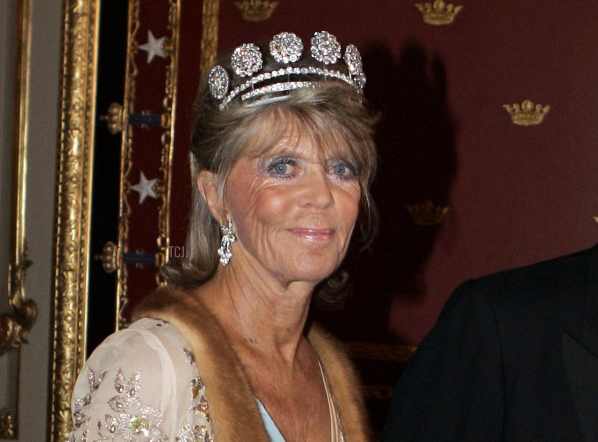 Princess Birgitta and Prince Johan Georg von Hohenzollern arrives to the King Carl Gustaf's 60th birthday at the Royal palace in Stockholm