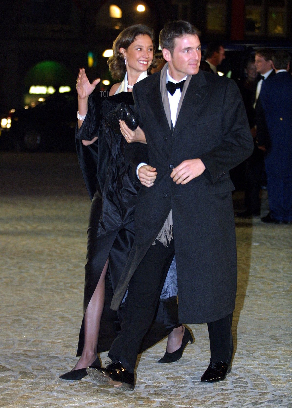 Dutch Prince Maurits and Princess Marilene arrive at the Royal Palace January 31, 2002 in Amsterdam, Netherlands for a dinner party hosted by Dutch Crown Prince Willem Alexander and Argentine Maxima Zorreguieta