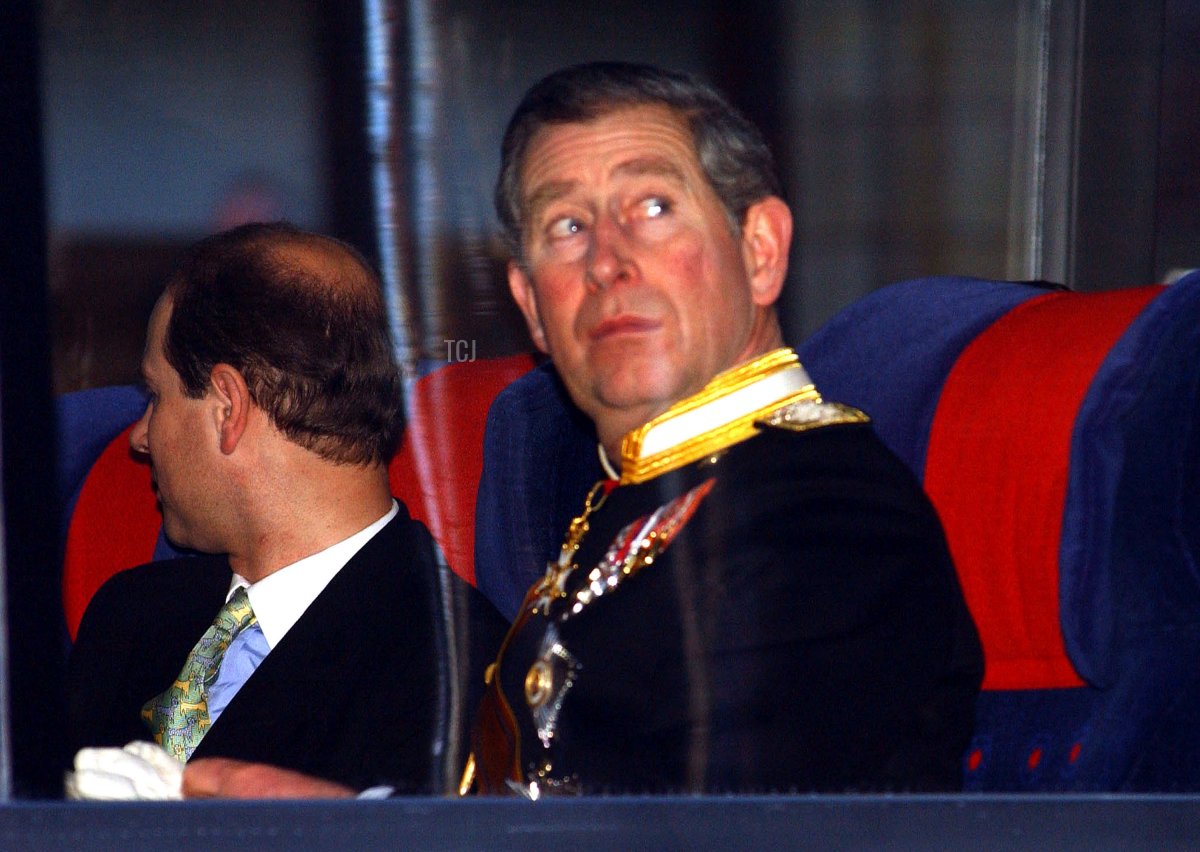 Britain's Prince Charles arrives at the church for the wedding of Crown Prince Willem Alexander and Crown Princess Maxima Zorreguieta February 2, 2002 in Amsterdam