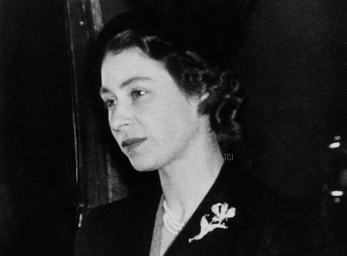 Picture taken on February 7, 1952 showing the Queen Elizabeth II at London
