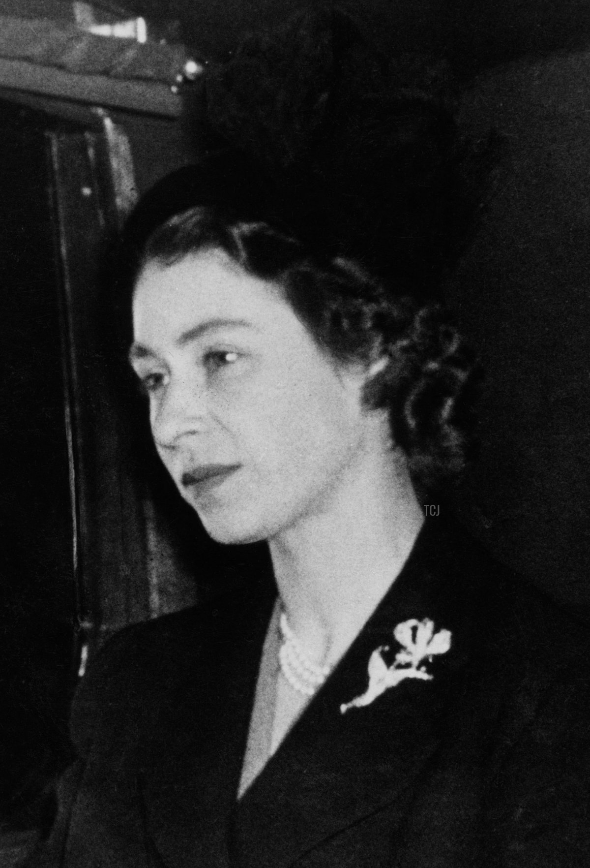 Picture taken on February 7, 1952 showing the Queen Elizabeth II at London