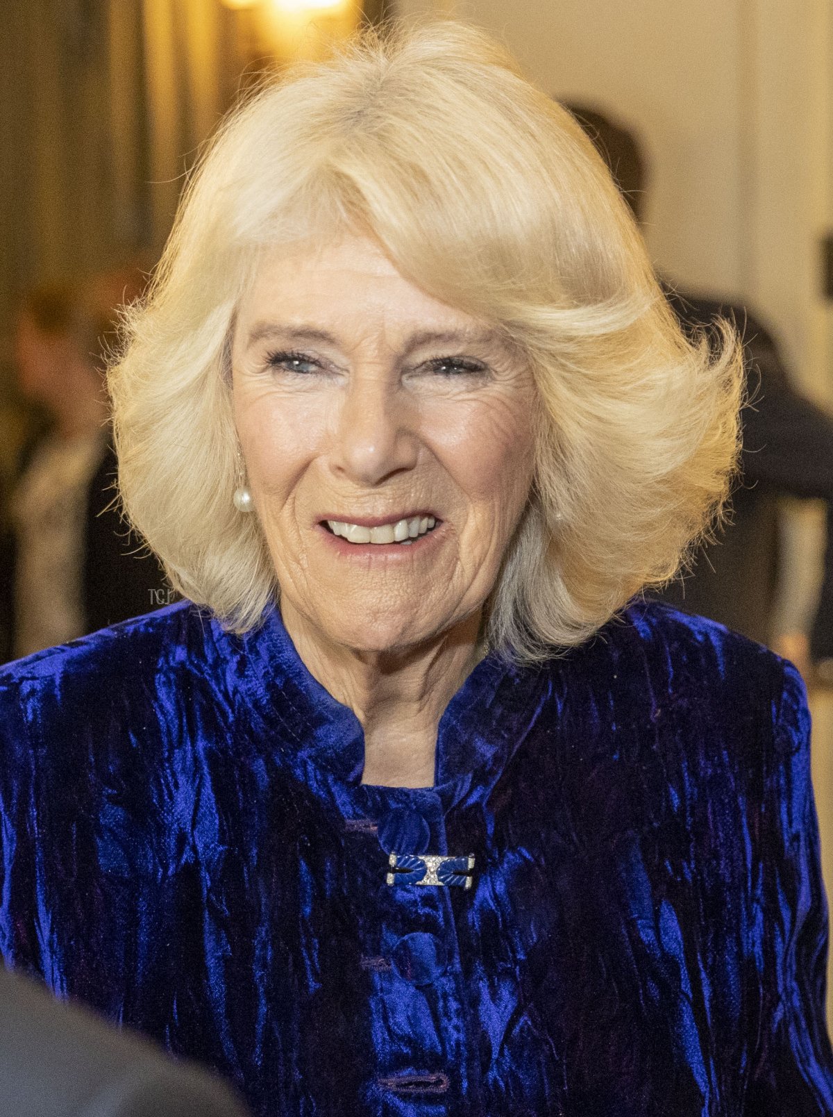 Camilla, Duchess of Cornwall hosts a reception for the British Equestrian teams from 2020 Tokyo Olympic & Paralympic Games at Clarence House on February 8, 2022 in London, England