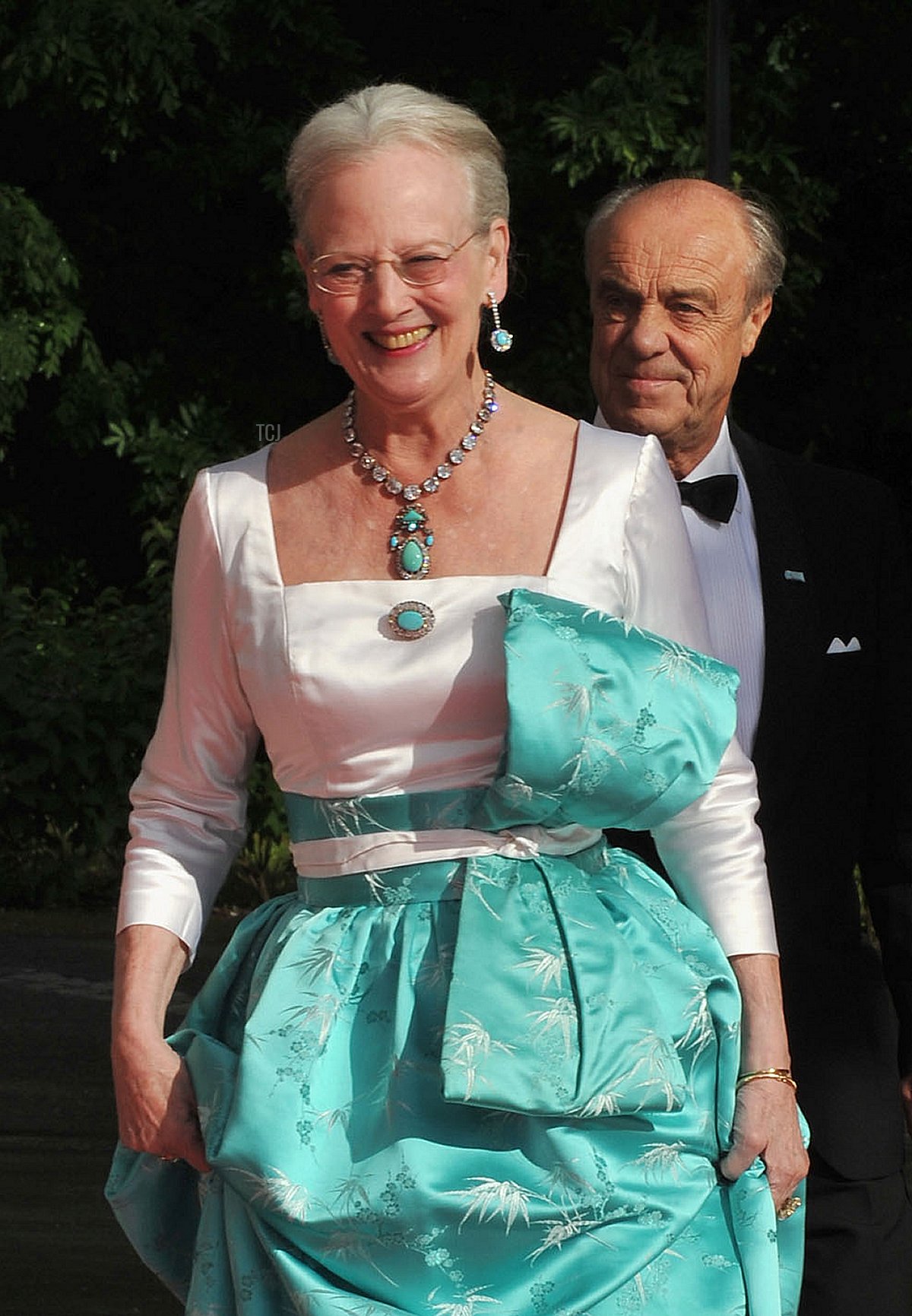 Queen Margrethe II and Prince Henrik attend the Government Pre-Wedding Dinner for Crown Princess Victoria of Sweden and Daniel Westling at The Eric Ericson Hall on June 18, 2010 in Stockholm, Sweden