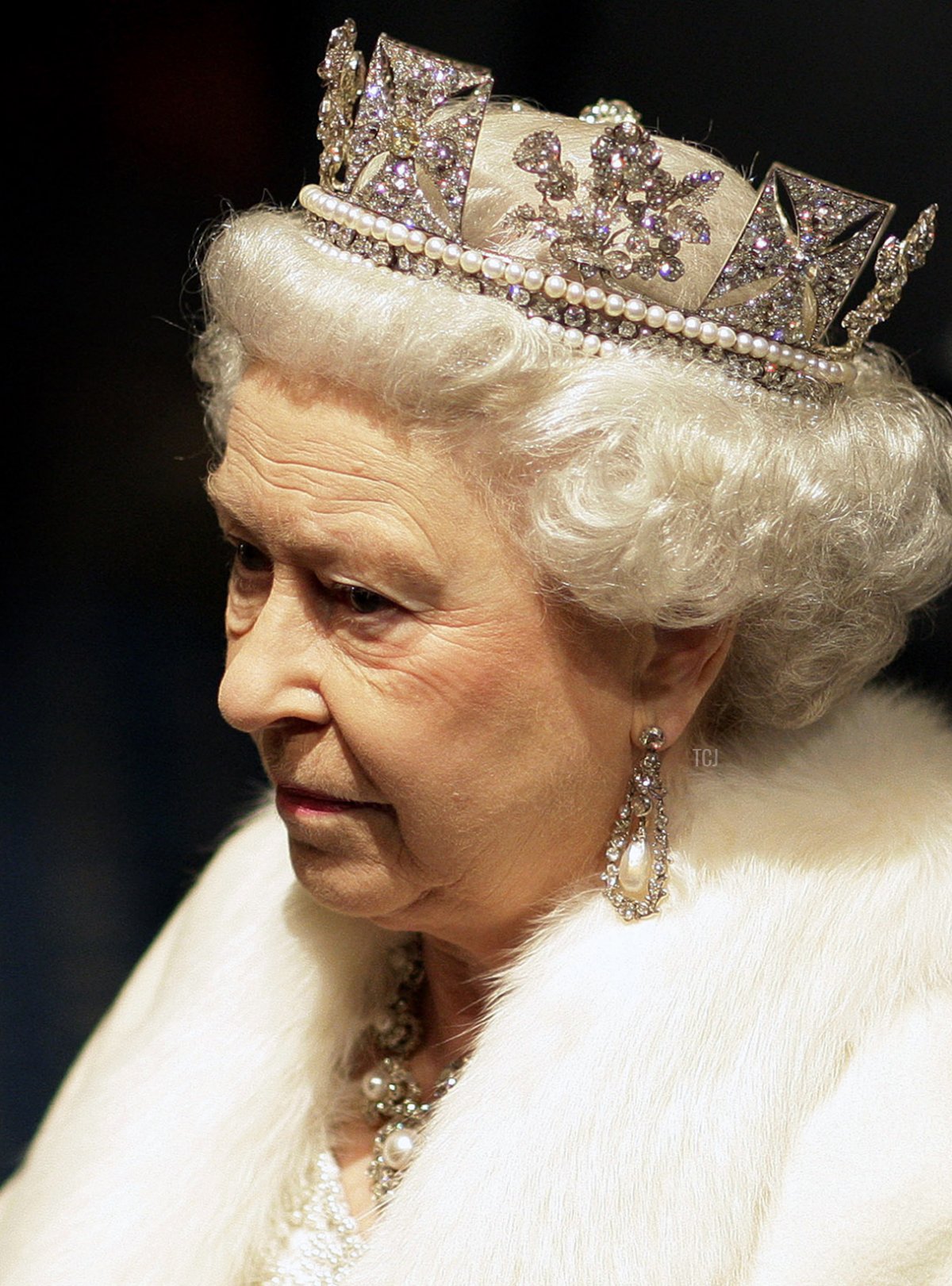 Britain's Queen Elizabeth II is pictured during the State Opening of Parliament in London, on December 3, 2008