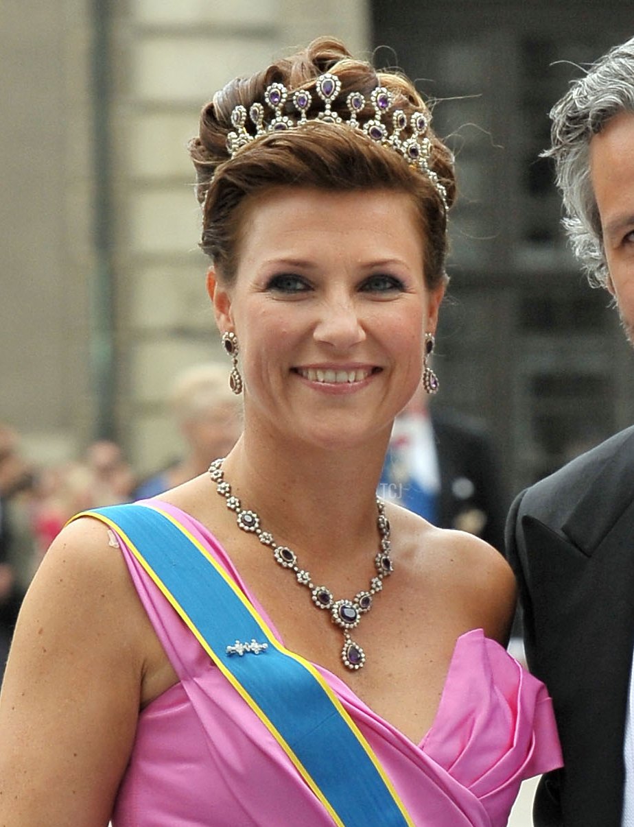 Princess Martha Louise of Norway and husband Mr Ari Behn attend the Wedding of Crown Princess Victoria of Sweden and Daniel Westling on June 19, 2010 in Stockholm, Sweden