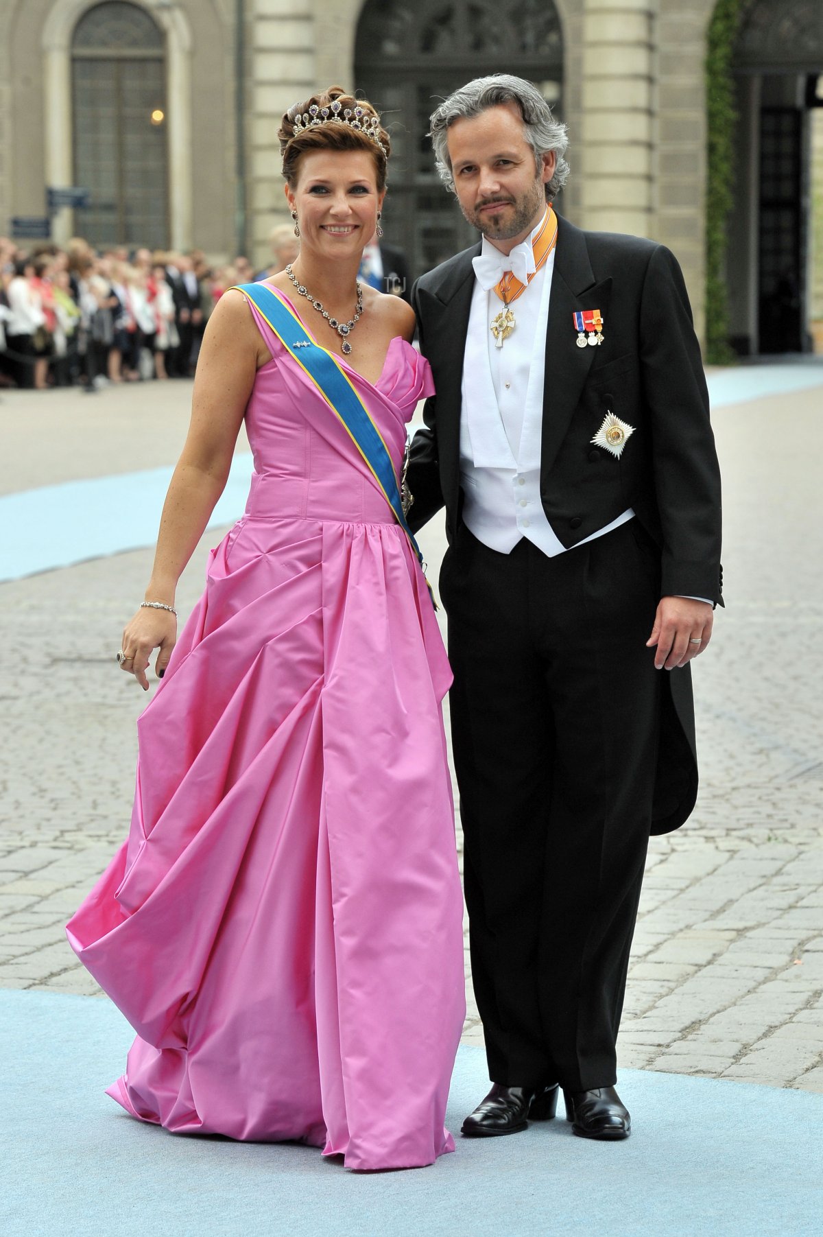Princess Martha Louise of Norway and husband Mr Ari Behn attend the Wedding of Crown Princess Victoria of Sweden and Daniel Westling on June 19, 2010 in Stockholm, Sweden
