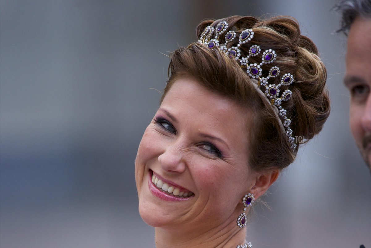 Princess Martha Louise of Norway and husband Mr Ari Behn attend the Wedding of Crown Princess Victoria of Sweden and Daniel Westling on June 19, 2010 in Stockholm, Sweden